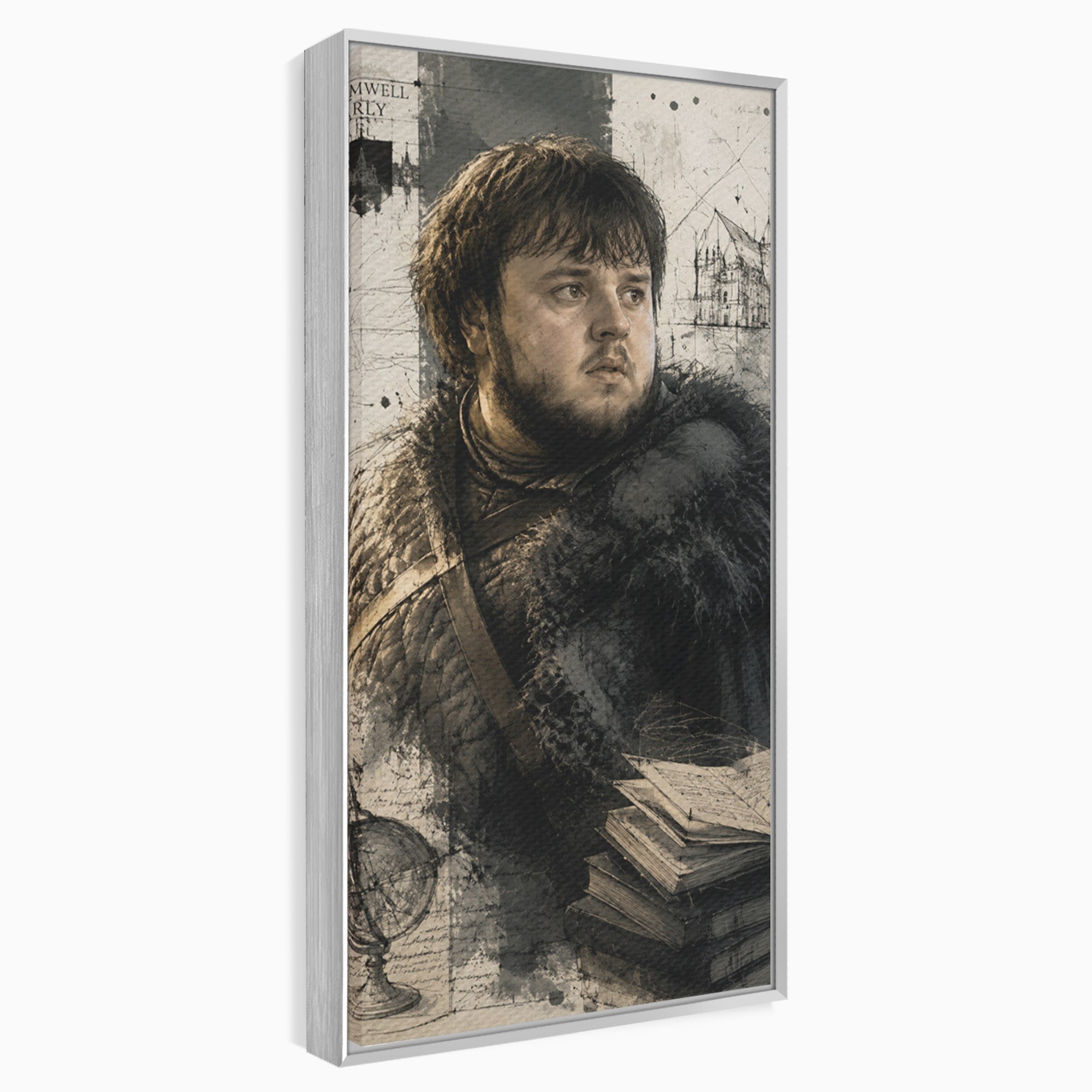 Tablou Canvas Premium LuxCanva® PI1197, Razboinic Medieval, Razboinic, Serial, Portret, Istorie, Living, Culori Vibrante