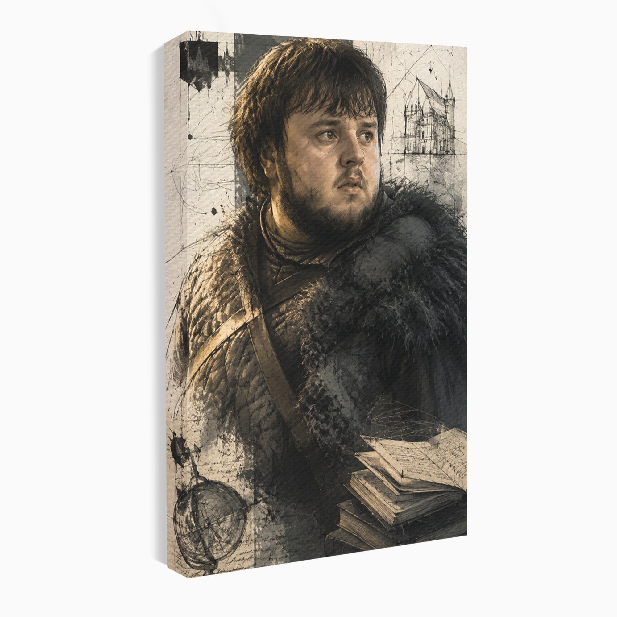 Tablou Canvas Premium LuxCanva® PI1197, Razboinic Medieval, Razboinic, Serial, Portret, Istorie, Living, Culori Vibrante