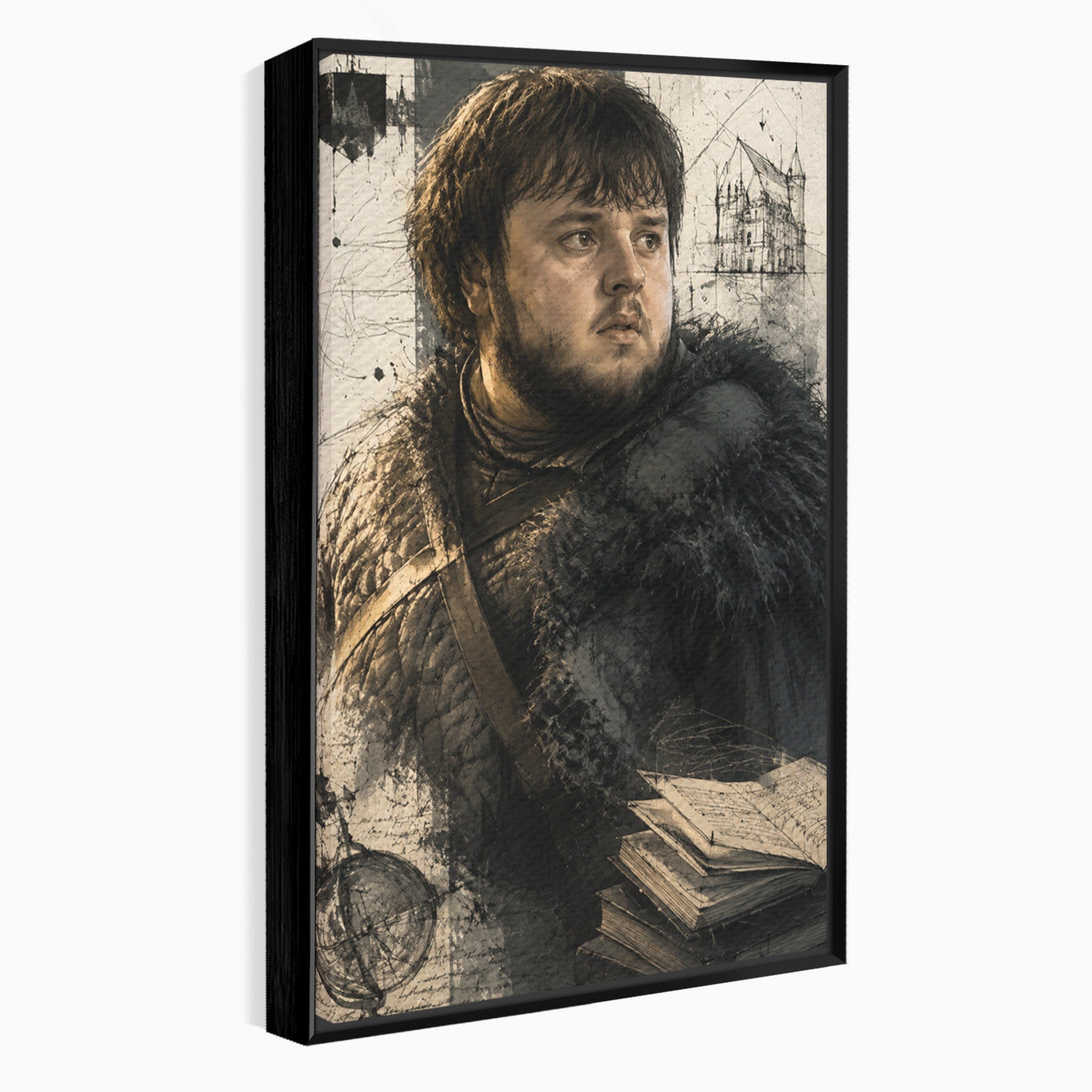 Tablou Canvas Premium LuxCanva® PI1197, Razboinic Medieval, Razboinic, Serial, Portret, Istorie, Living, Culori Vibrante