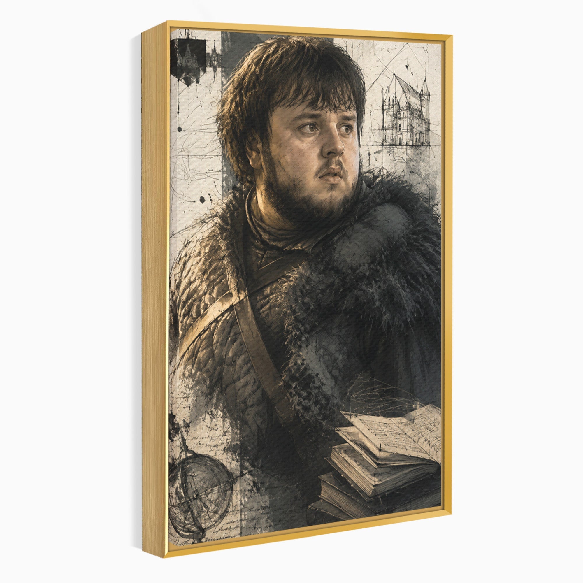 Tablou Canvas Premium LuxCanva® PI1197, Razboinic Medieval, Razboinic, Serial, Portret, Istorie, Living, Culori Vibrante