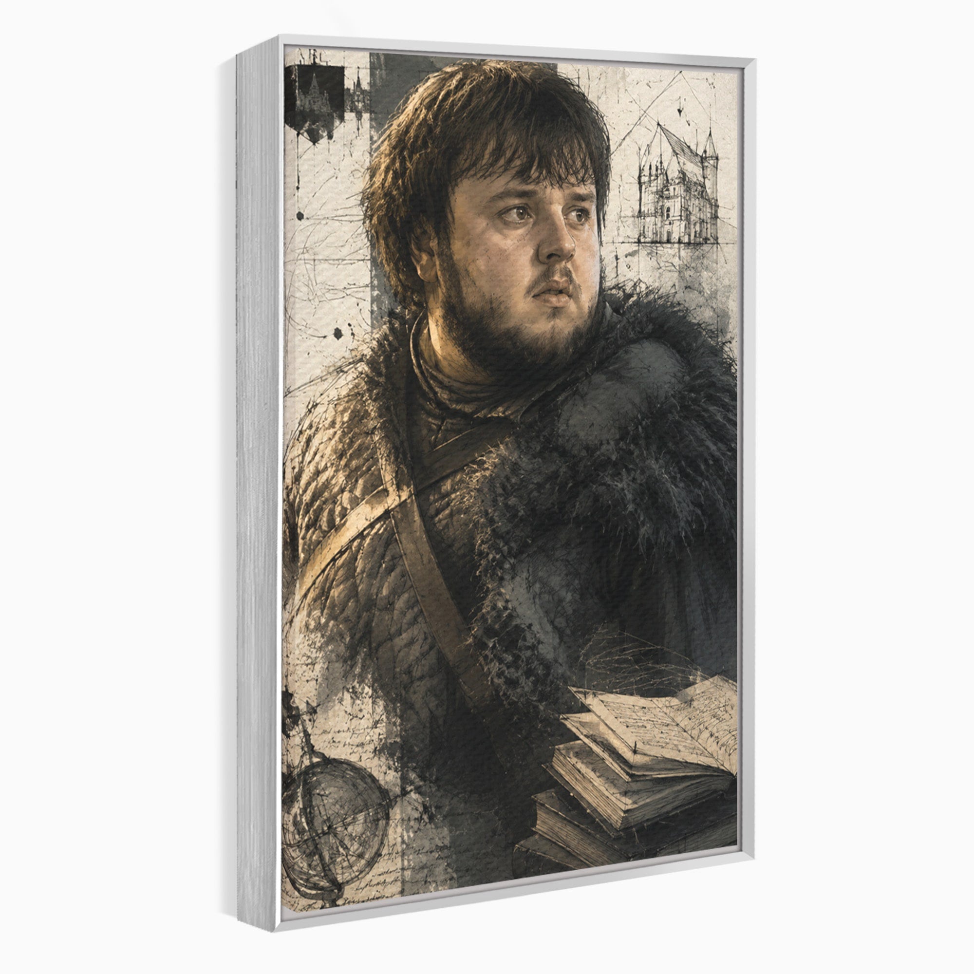 Tablou Canvas Premium LuxCanva® PI1197, Razboinic Medieval, Razboinic, Serial, Portret, Istorie, Living, Culori Vibrante