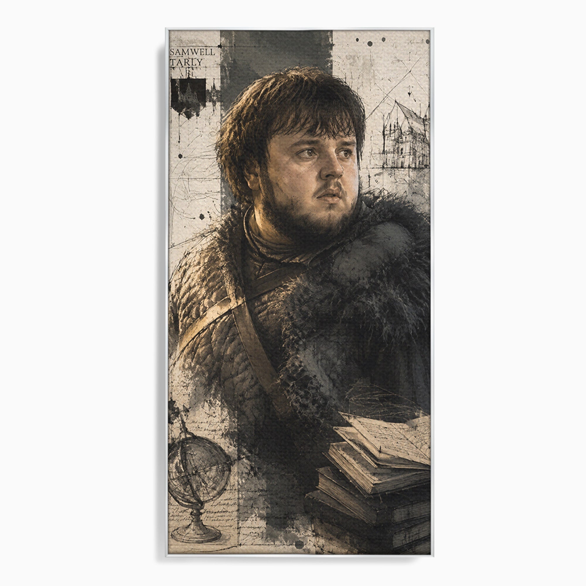 Tablou Canvas Premium LuxCanva® PI1197, Razboinic Medieval, Razboinic, Serial, Portret, Istorie, Living, Culori Vibrante