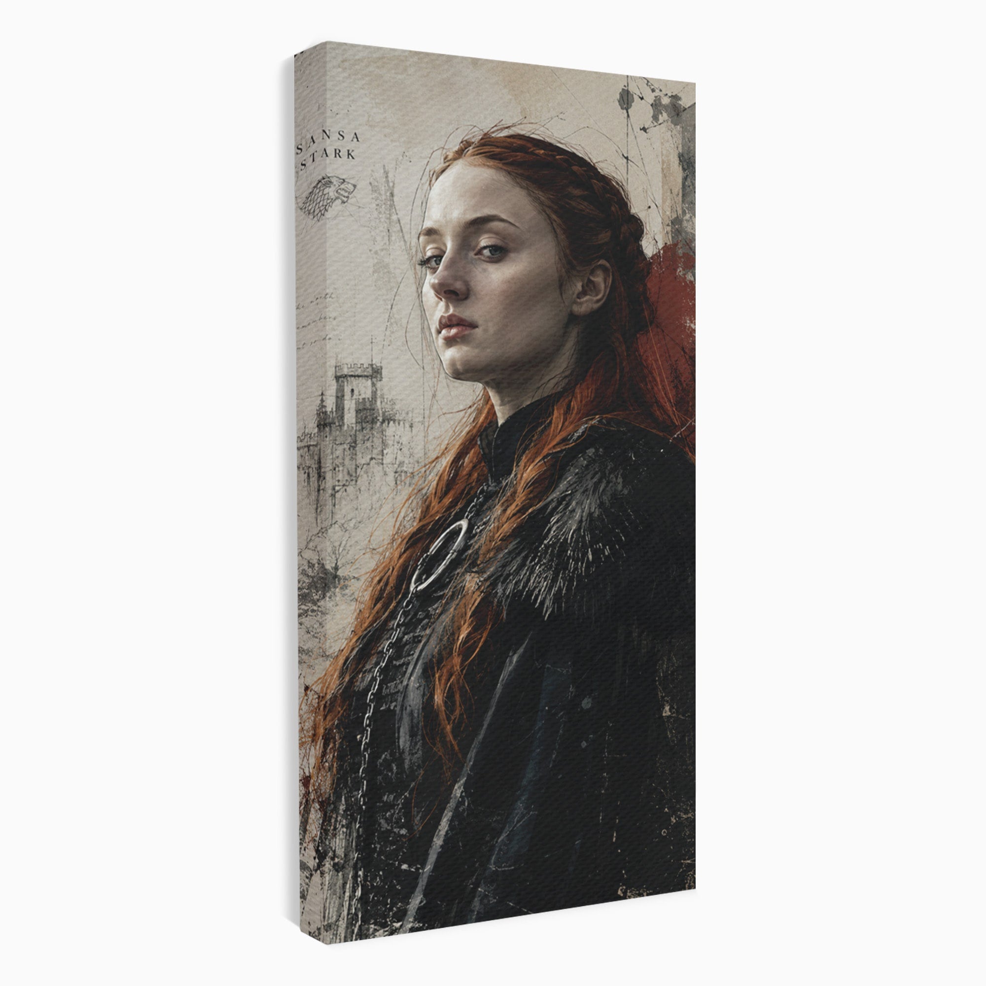 Tablou Canvas Premium LuxCanva® PI1198, Putere Feminina, Portret, Personaj, Medieval, Fantezie, Dormitor, Culori Vibrante