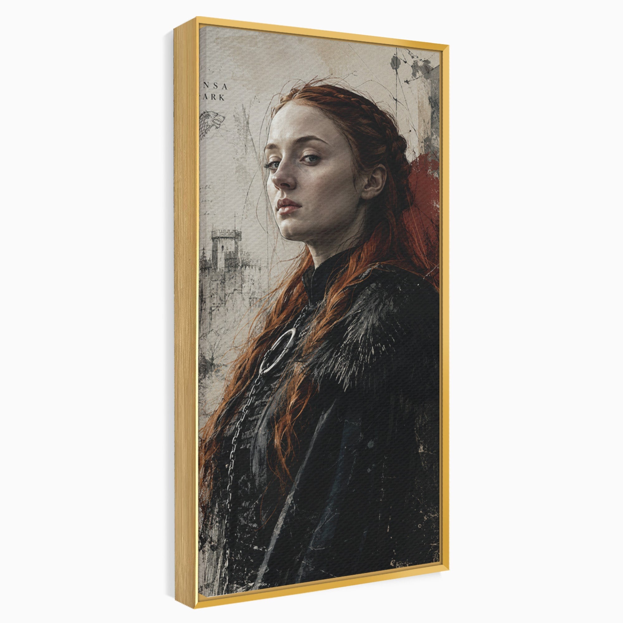 Tablou Canvas Premium LuxCanva® PI1198, Putere Feminina, Portret, Personaj, Medieval, Fantezie, Dormitor, Culori Vibrante