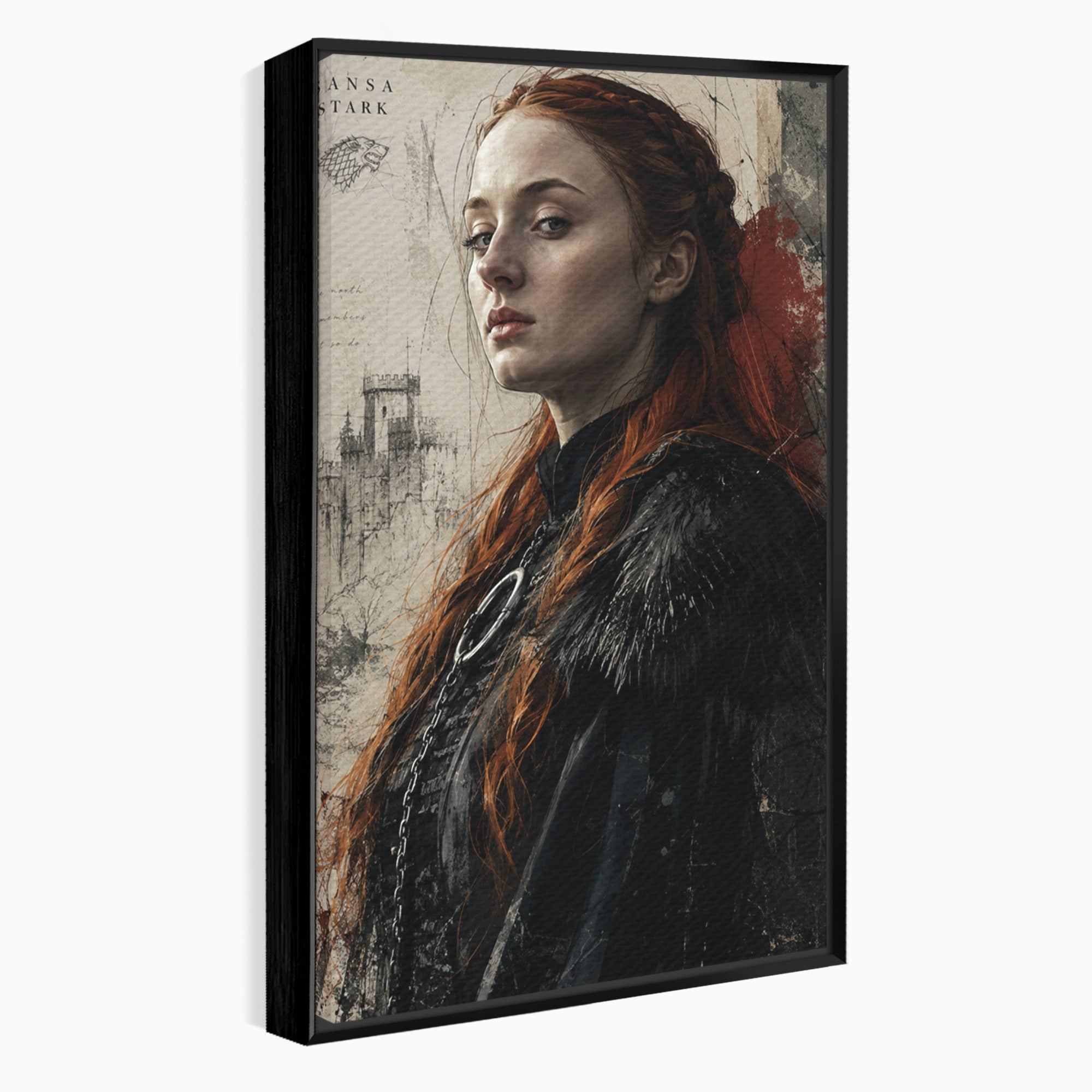 Tablou Canvas Premium LuxCanva® PI1198, Putere Feminina, Portret, Personaj, Medieval, Fantezie, Dormitor, Culori Vibrante