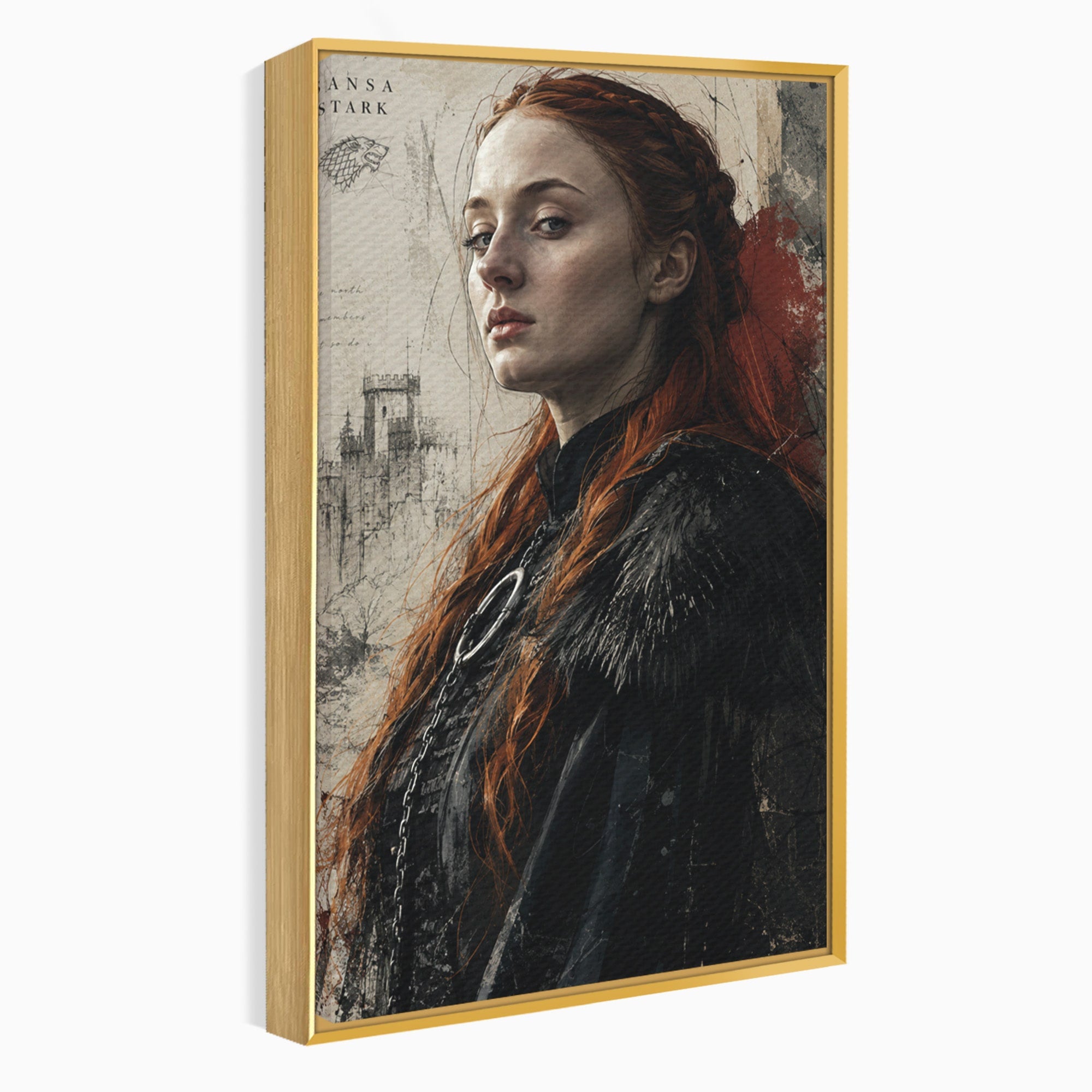 Tablou Canvas Premium LuxCanva® PI1198, Putere Feminina, Portret, Personaj, Medieval, Fantezie, Dormitor, Culori Vibrante