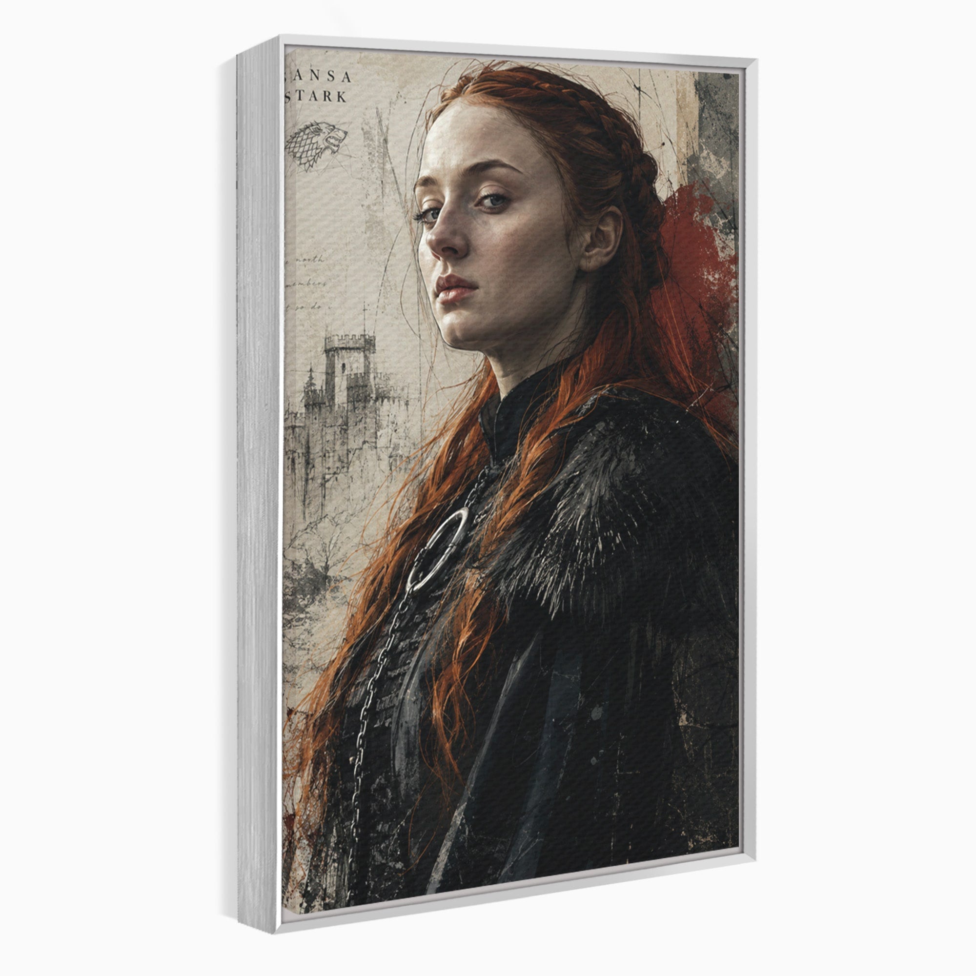 Tablou Canvas Premium LuxCanva® PI1198, Putere Feminina, Portret, Personaj, Medieval, Fantezie, Dormitor, Culori Vibrante