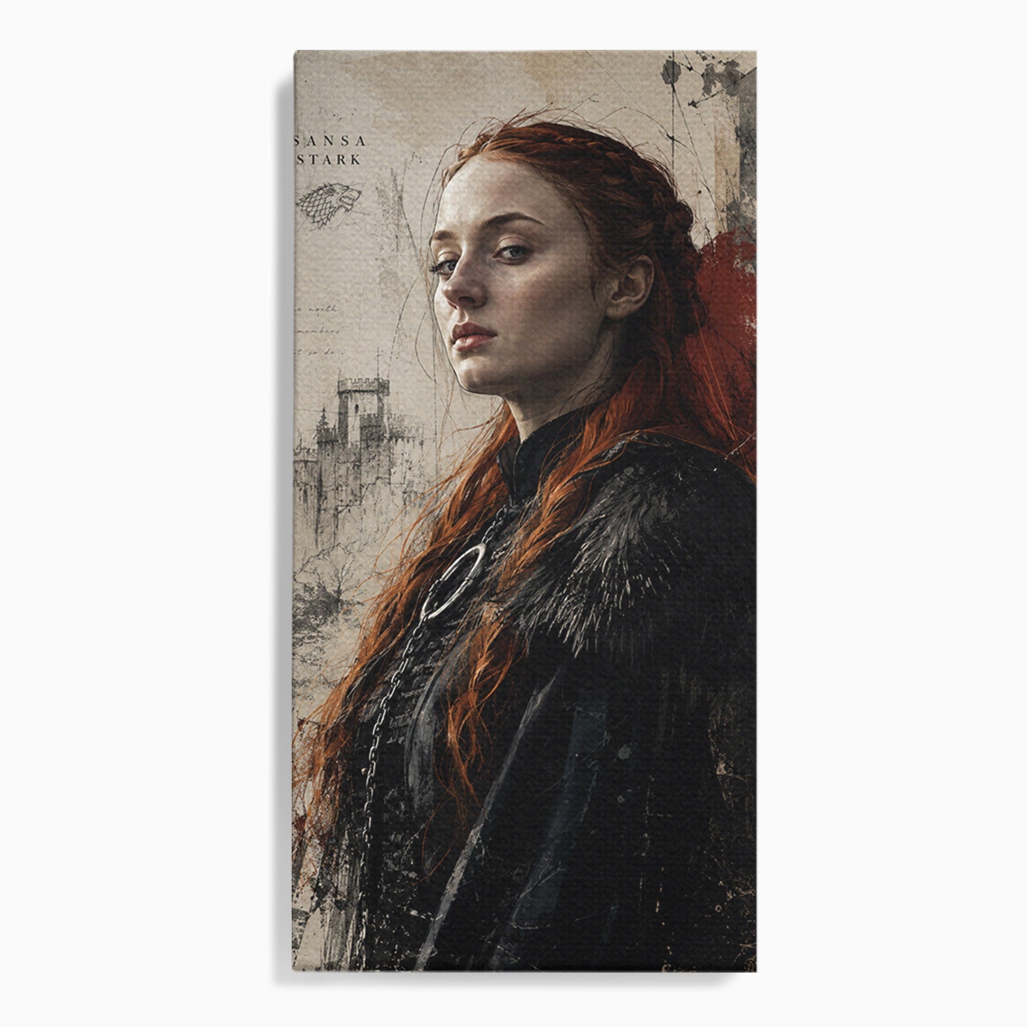 Tablou Canvas Premium LuxCanva® PI1198, Putere Feminina, Portret, Personaj, Medieval, Fantezie, Dormitor, Culori Vibrante