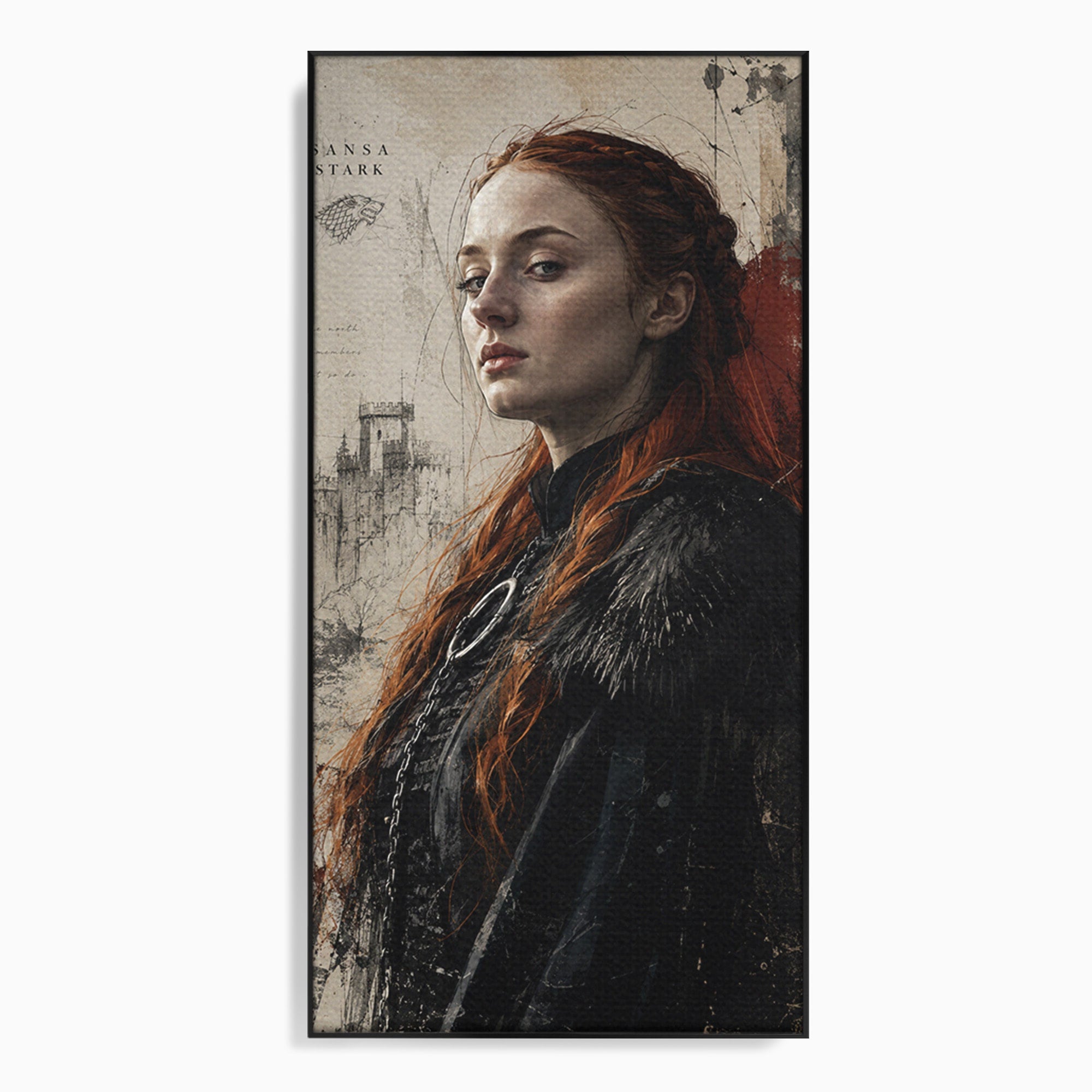 Tablou Canvas Premium LuxCanva® PI1198, Putere Feminina, Portret, Personaj, Medieval, Fantezie, Dormitor, Culori Vibrante