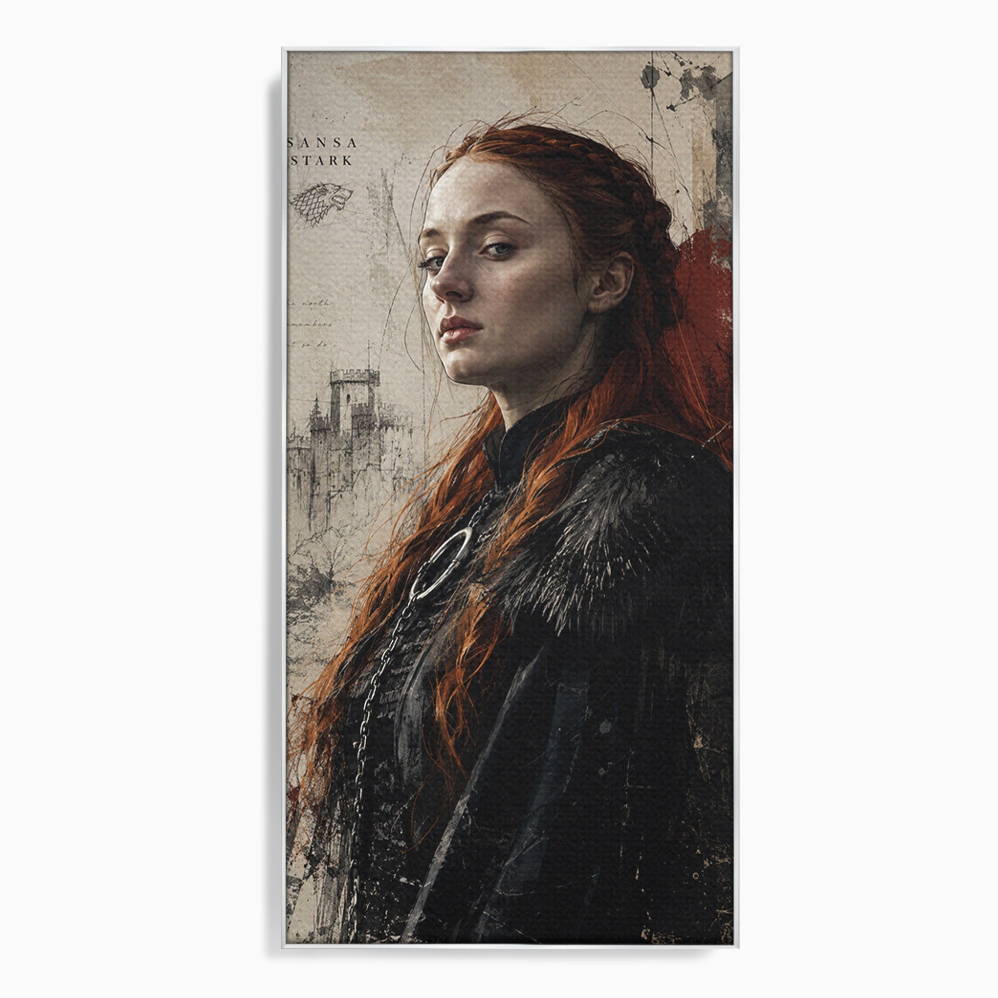 Tablou Canvas Premium LuxCanva® PI1198, Putere Feminina, Portret, Personaj, Medieval, Fantezie, Dormitor, Culori Vibrante