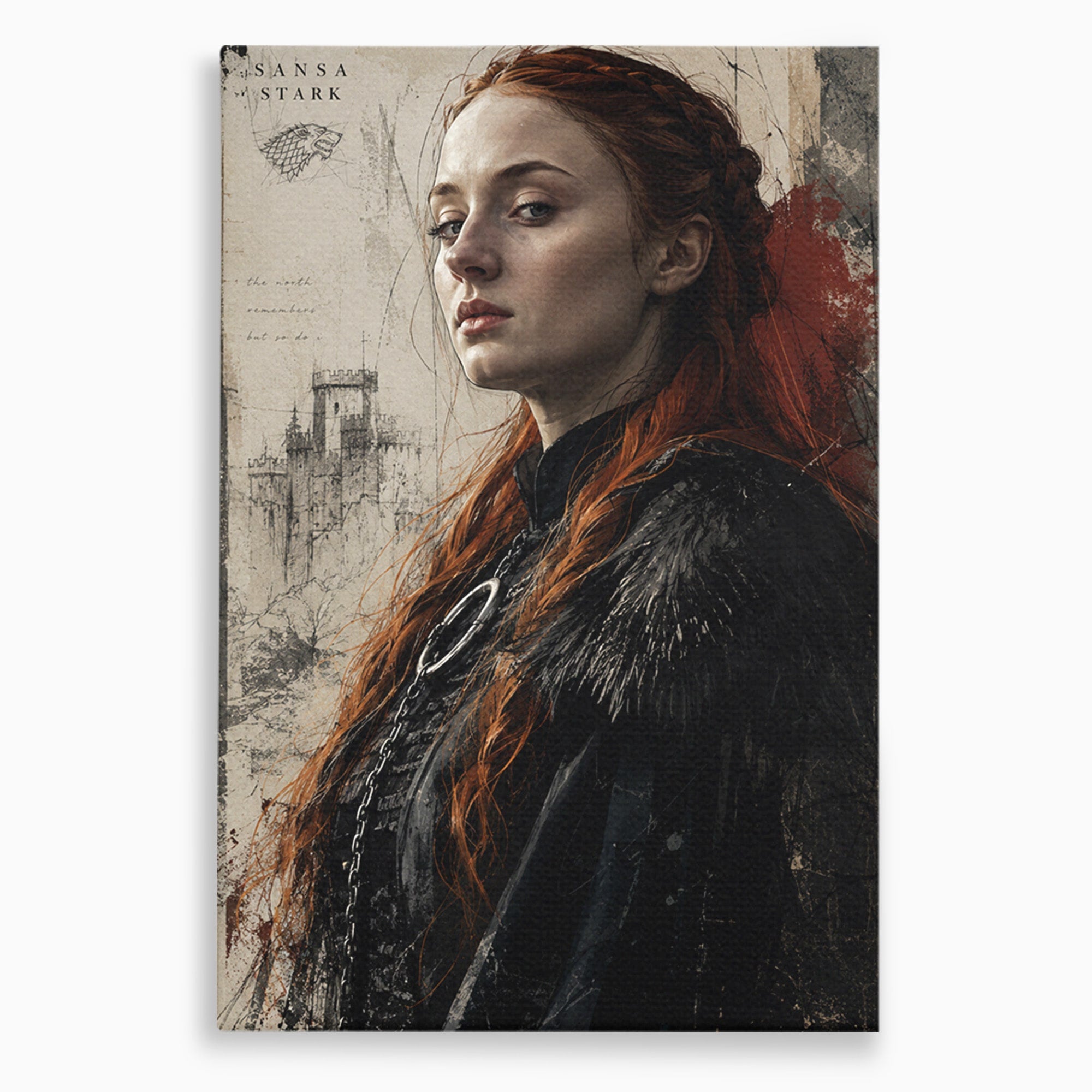 Tablou Canvas Premium LuxCanva® PI1198, Putere Feminina, Portret, Personaj, Medieval, Fantezie, Dormitor, Culori Vibrante