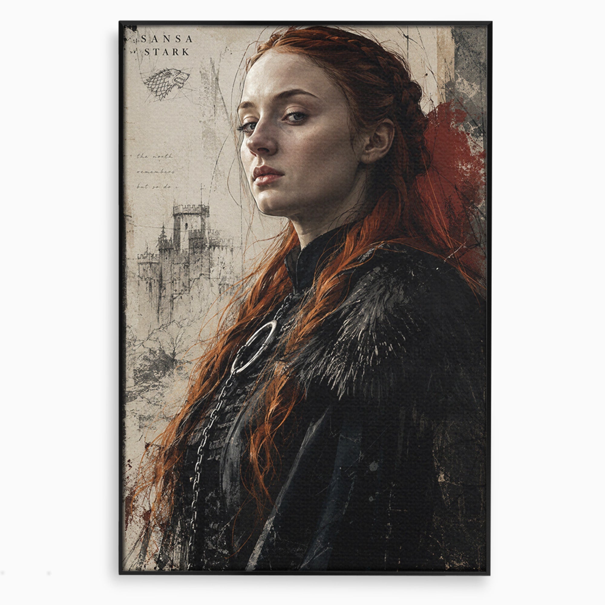 Tablou Canvas Premium LuxCanva® PI1198, Putere Feminina, Portret, Personaj, Medieval, Fantezie, Dormitor, Culori Vibrante