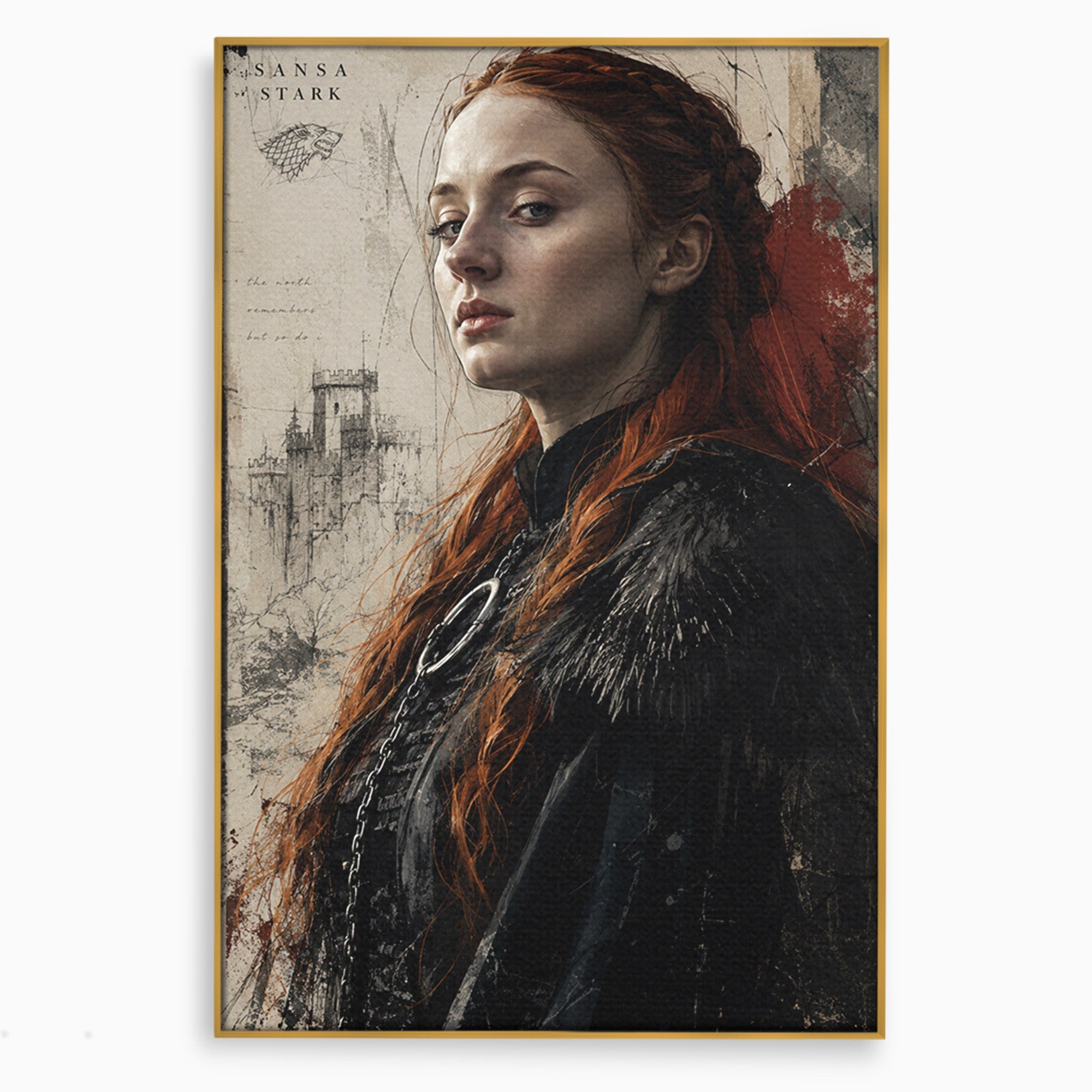 Tablou Canvas Premium LuxCanva® PI1198, Putere Feminina, Portret, Personaj, Medieval, Fantezie, Dormitor, Culori Vibrante