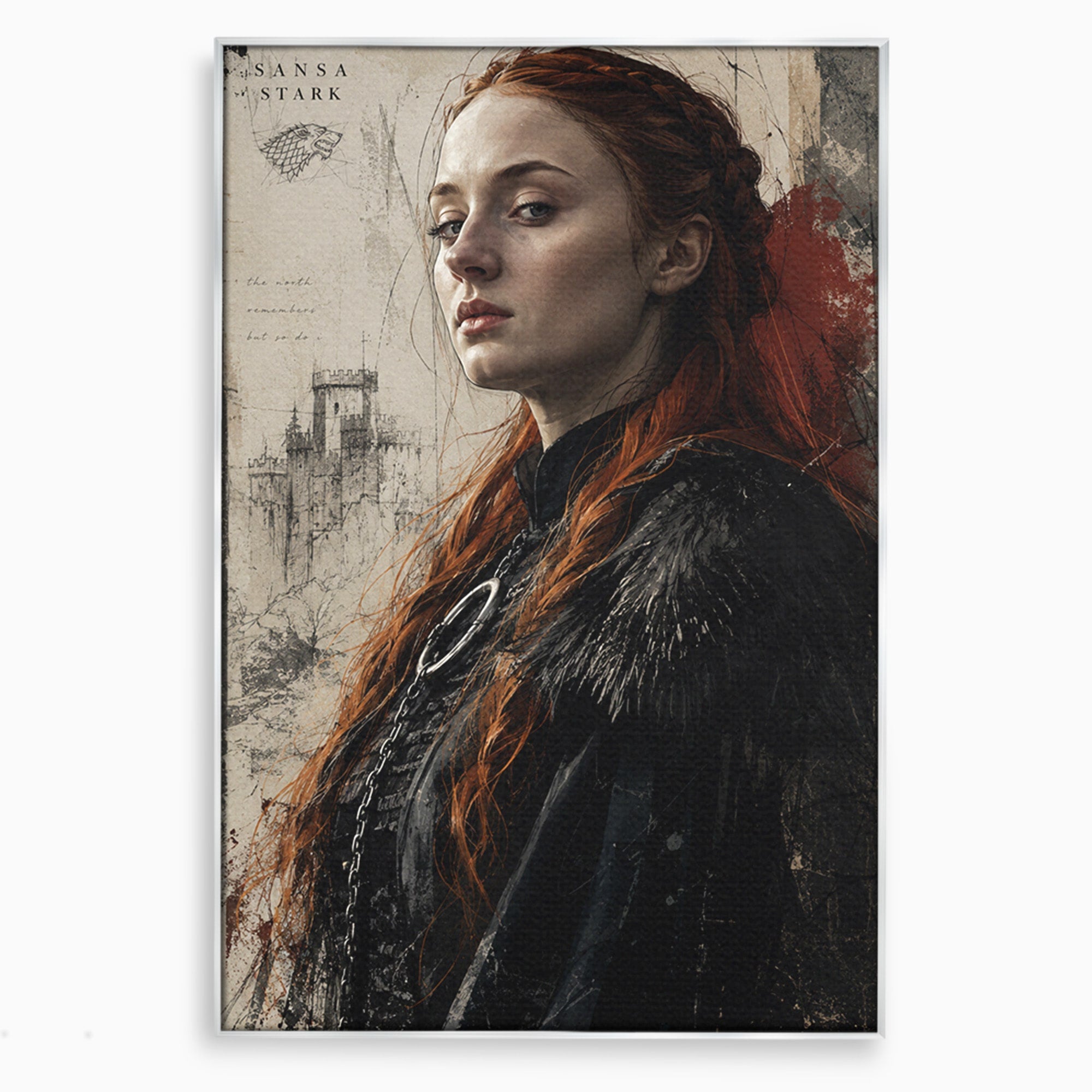 Tablou Canvas Premium LuxCanva® PI1198, Putere Feminina, Portret, Personaj, Medieval, Fantezie, Dormitor, Culori Vibrante
