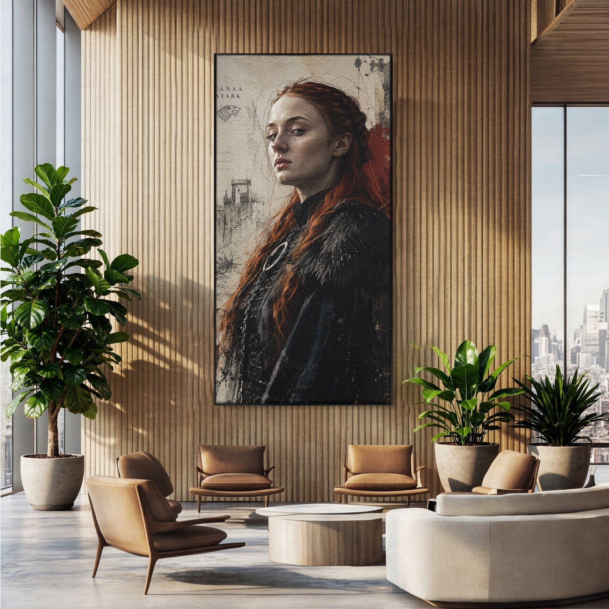 Tablou Canvas Premium LuxCanva® PI1198, Putere Feminina, Portret, Personaj, Medieval, Fantezie, Dormitor, Culori Vibrante