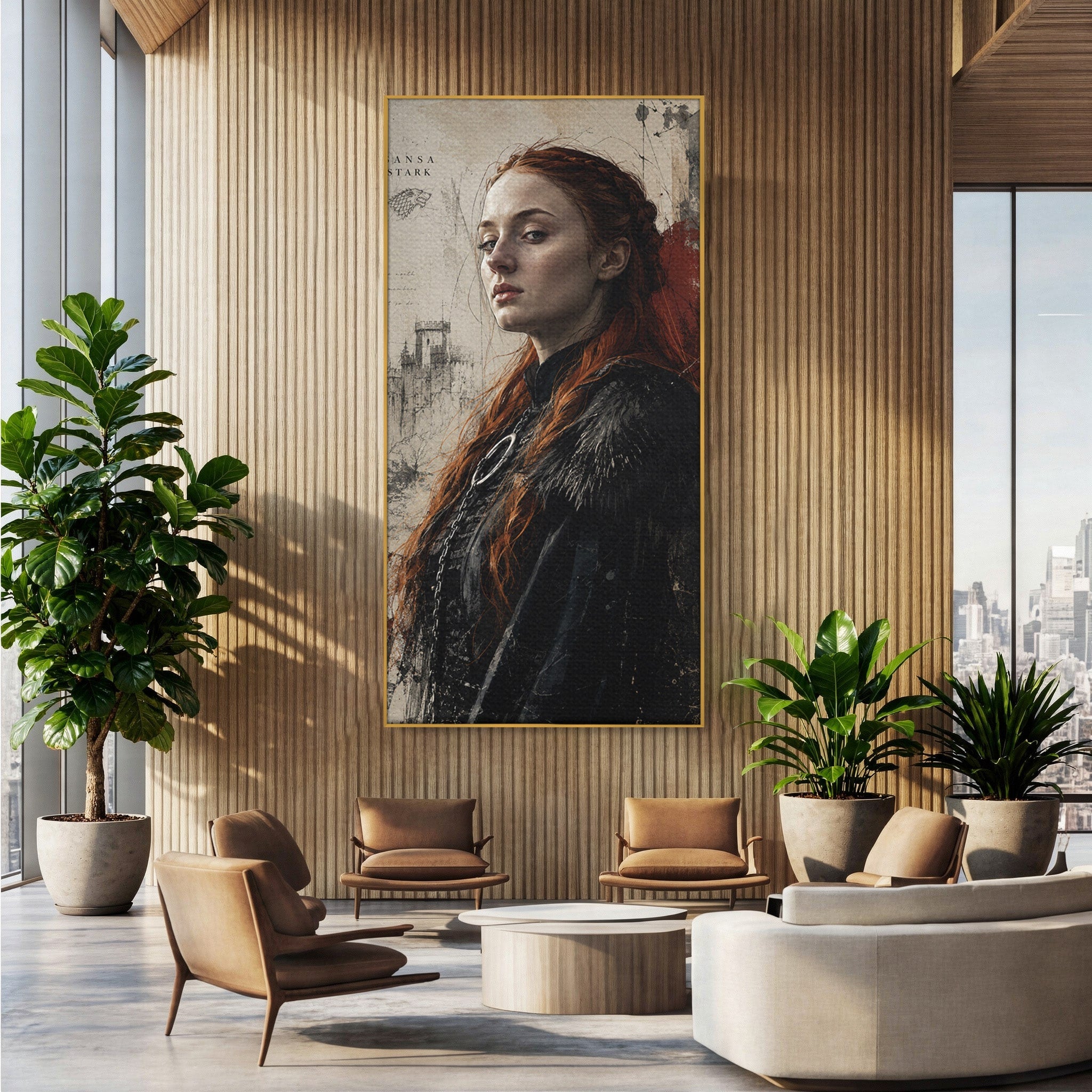 Tablou Canvas Premium LuxCanva® PI1198, Putere Feminina, Portret, Personaj, Medieval, Fantezie, Dormitor, Culori Vibrante