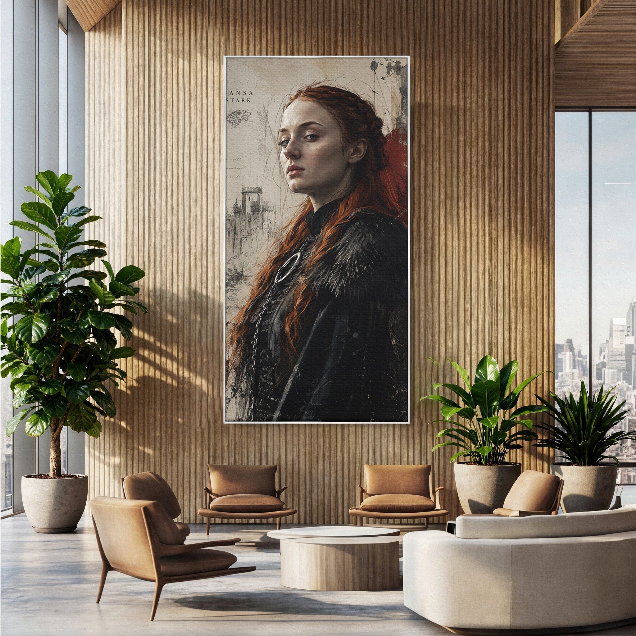 Tablou Canvas Premium LuxCanva® PI1198, Putere Feminina, Portret, Personaj, Medieval, Fantezie, Dormitor, Culori Vibrante