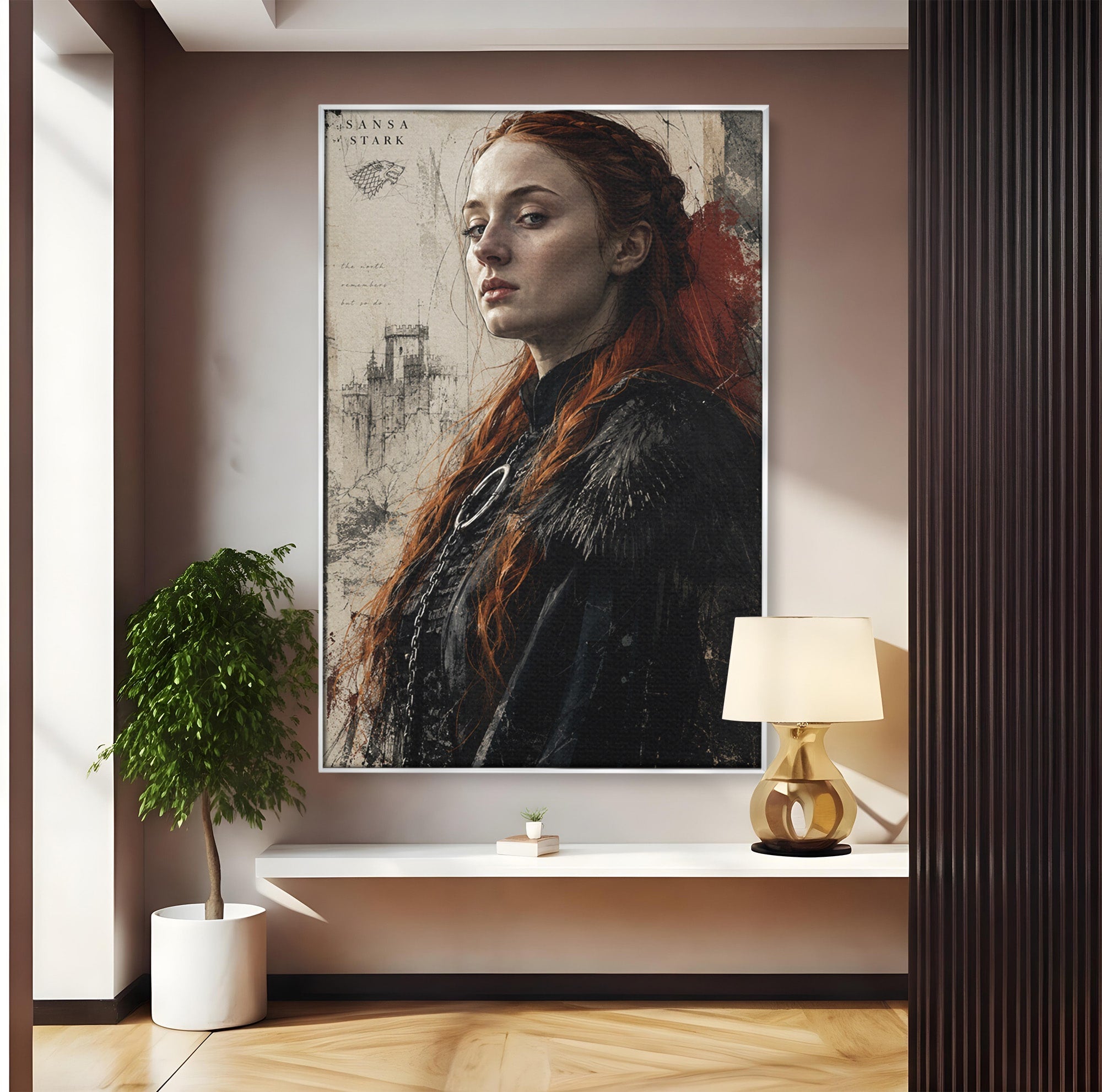 Tablou Canvas Premium LuxCanva® PI1198, Putere Feminina, Portret, Personaj, Medieval, Fantezie, Dormitor, Culori Vibrante