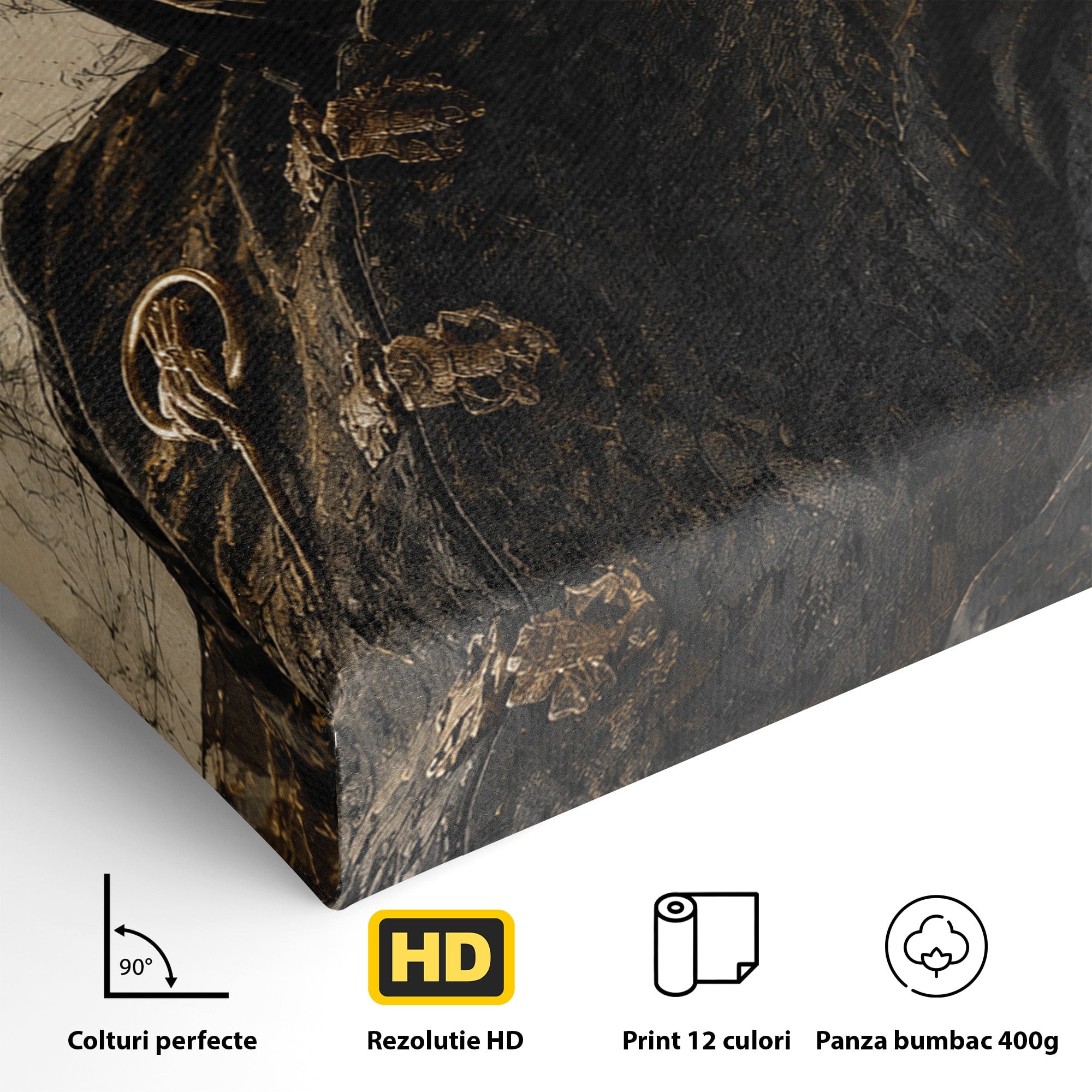 Tablou Canvas Premium LuxCanva® PI1199, Tywin Lannister, Noblete, Privirire, Portret, Regal, Clasic, Living, Culori Vibrante