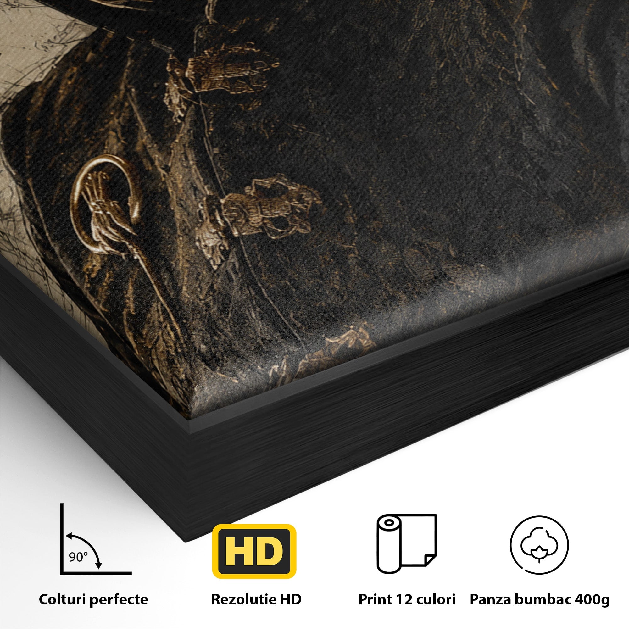Tablou Canvas Premium LuxCanva® PI1199, Tywin Lannister, Noblete, Privirire, Portret, Regal, Clasic, Living, Culori Vibrante