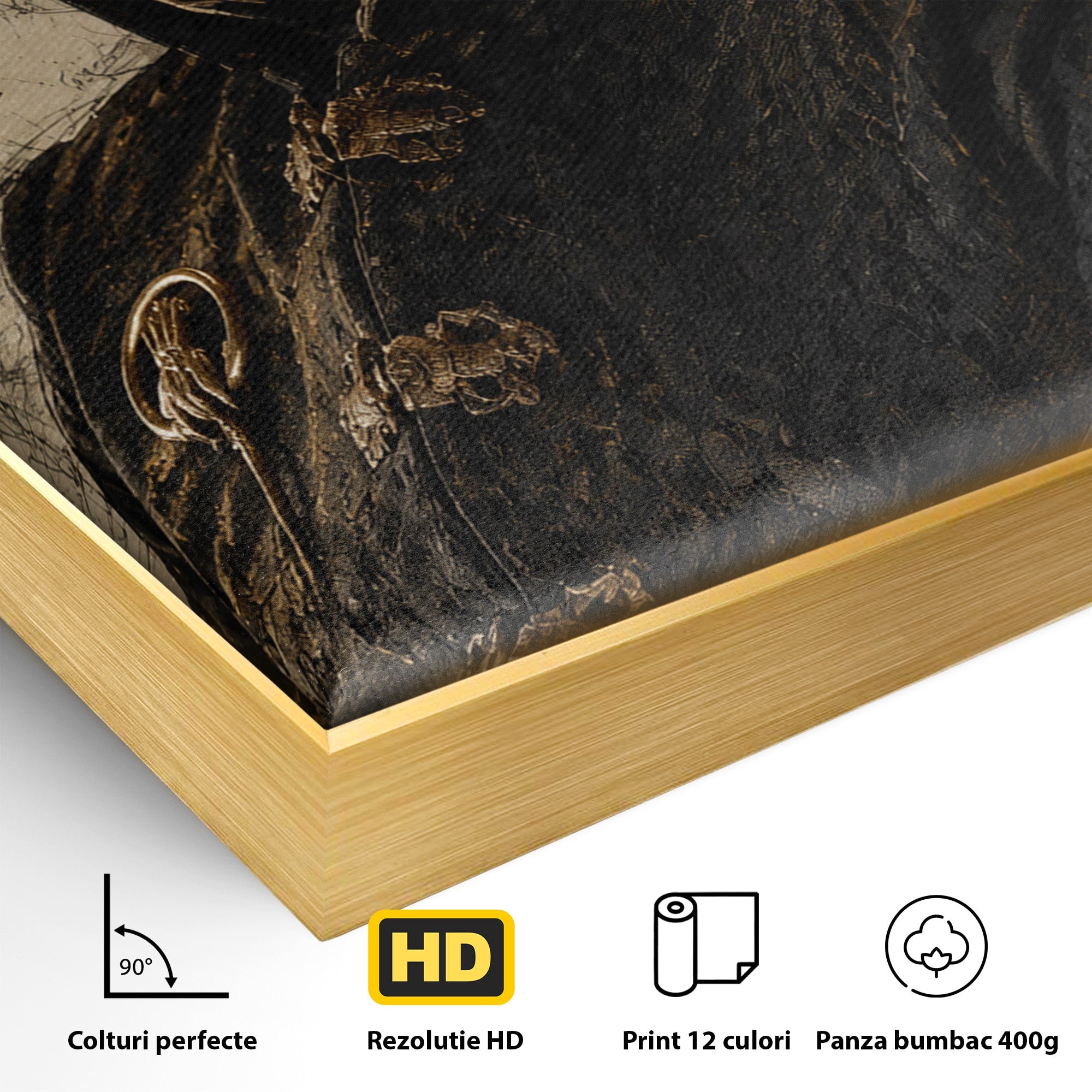 Tablou Canvas Premium LuxCanva® PI1199, Tywin Lannister, Noblete, Privirire, Portret, Regal, Clasic, Living, Culori Vibrante