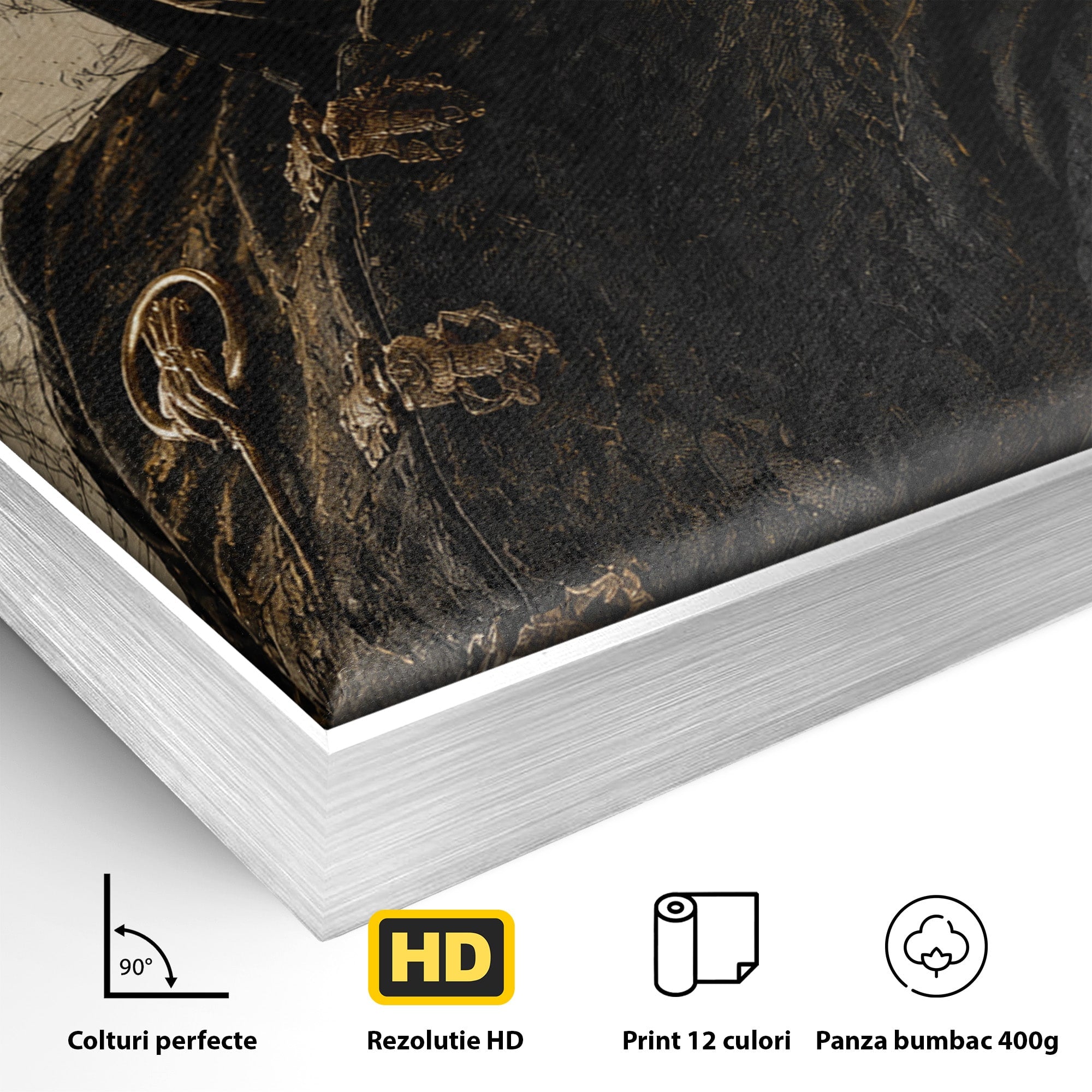 Tablou Canvas Premium LuxCanva® PI1199, Tywin Lannister, Noblete, Privirire, Portret, Regal, Clasic, Living, Culori Vibrante