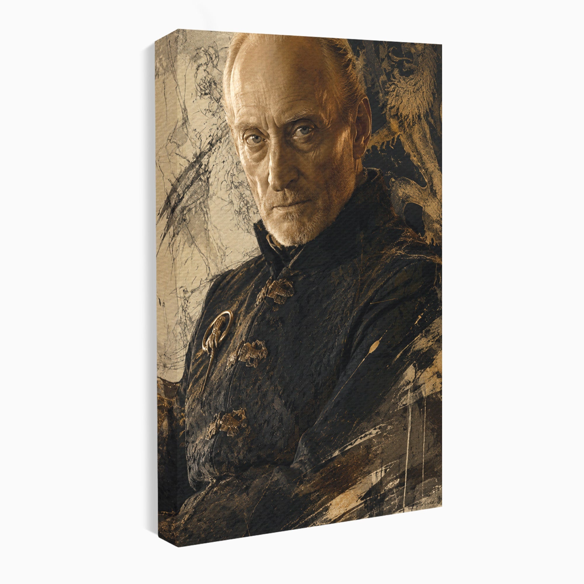 Tablou Canvas Premium LuxCanva® PI1199, Tywin Lannister, Noblete, Privirire, Portret, Regal, Clasic, Living, Culori Vibrante