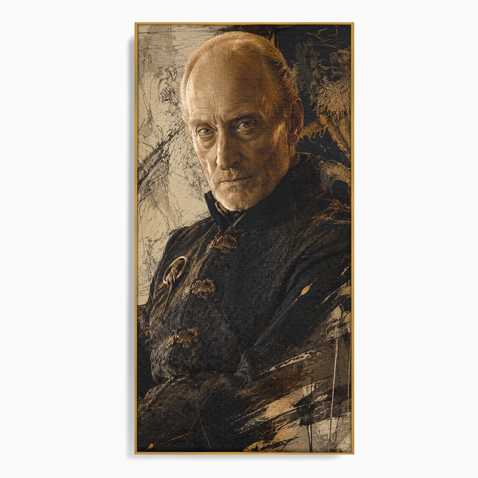 Tablou Canvas Premium LuxCanva® PI1199, Tywin Lannister, Noblete, Privirire, Portret, Regal, Clasic, Living, Culori Vibrante