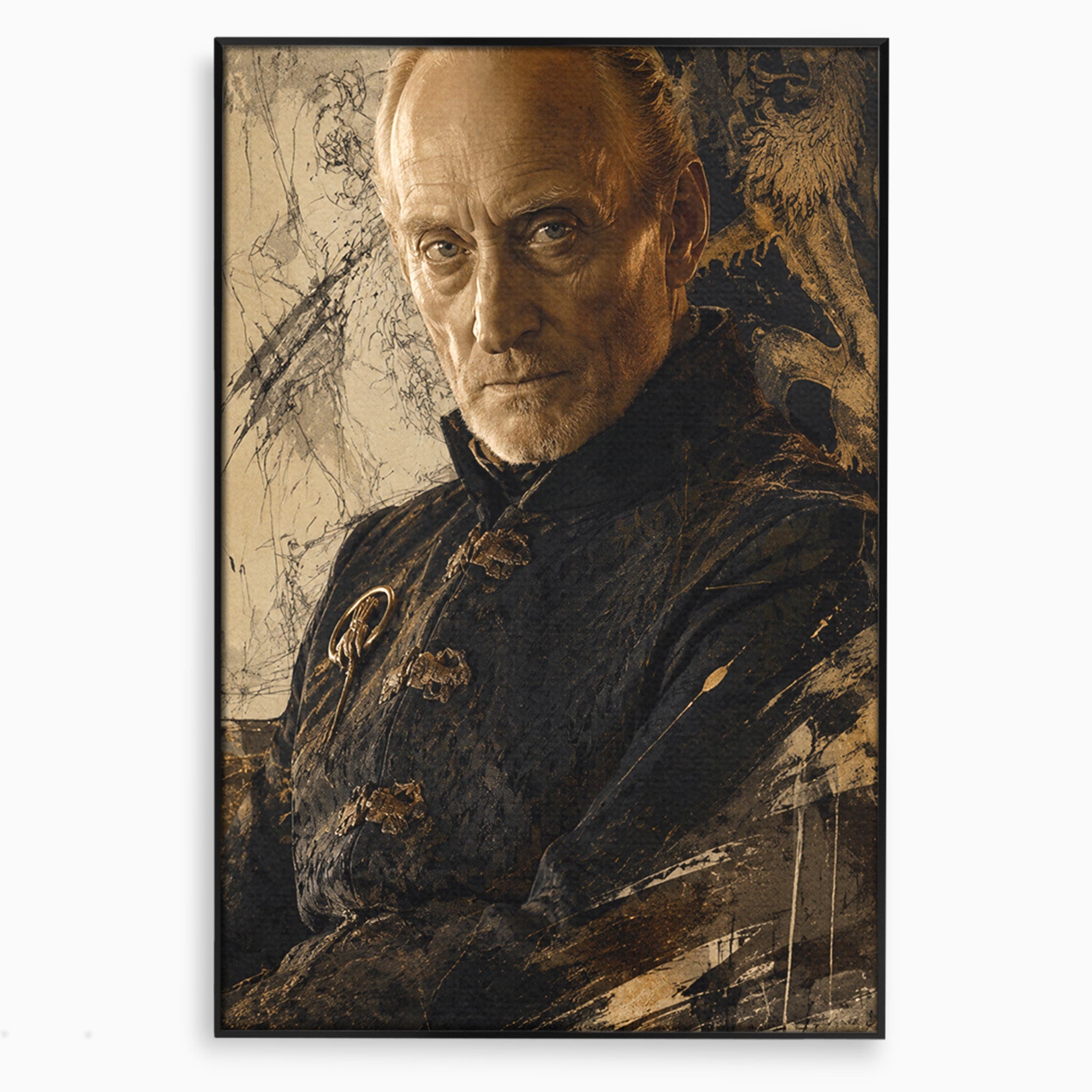Tablou Canvas Premium LuxCanva® PI1199, Tywin Lannister, Noblete, Privirire, Portret, Regal, Clasic, Living, Culori Vibrante