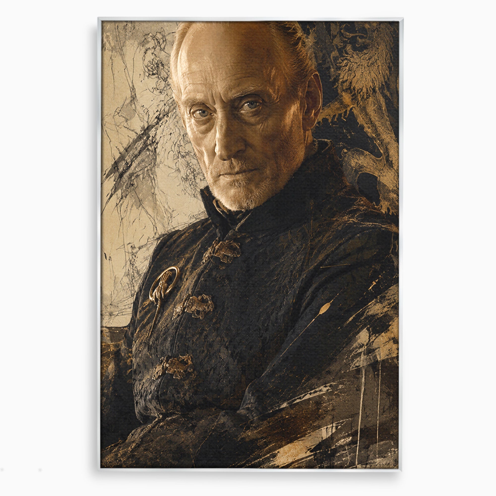 Tablou Canvas Premium LuxCanva® PI1199, Tywin Lannister, Noblete, Privirire, Portret, Regal, Clasic, Living, Culori Vibrante