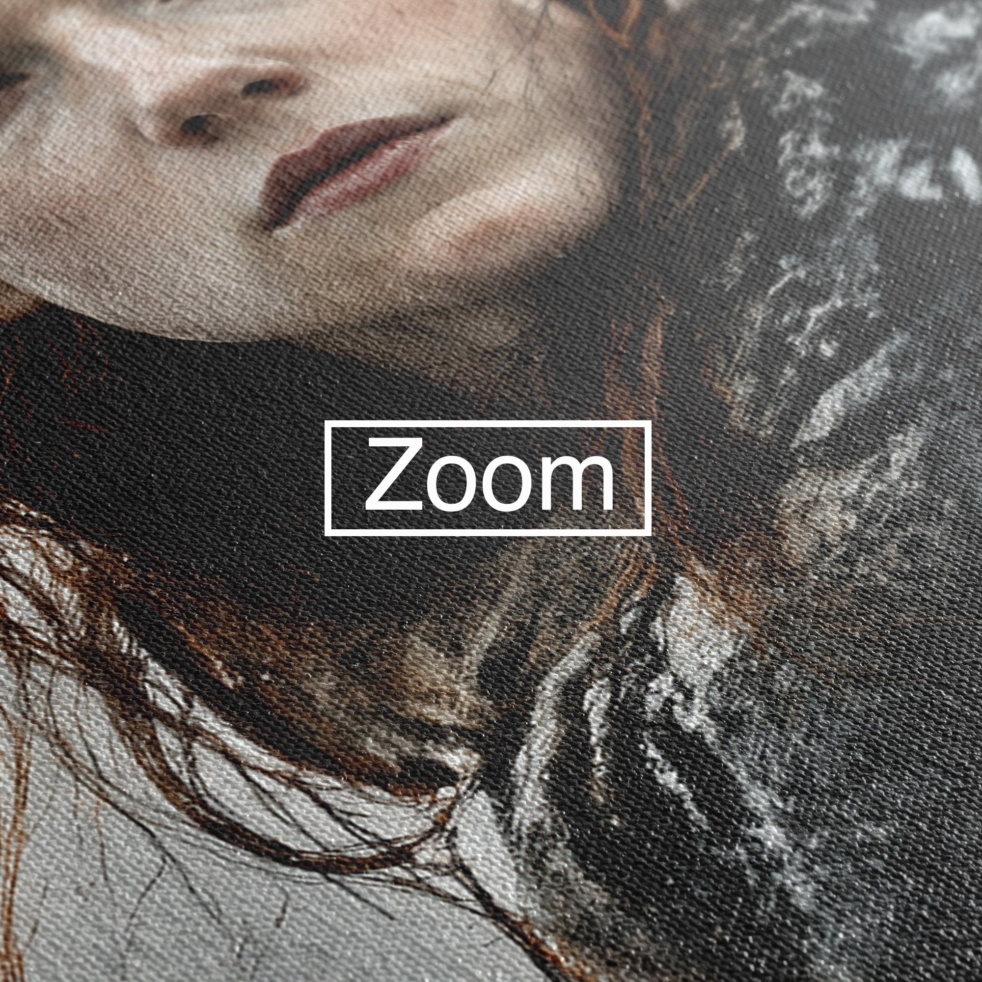 Tablou Canvas Premium LuxCanva® PI1201, Luptatoare cu Par Rosu, Portret, Femeie, Contemporan, Arta, Emotie, Living, Birou, Culori Vibrante