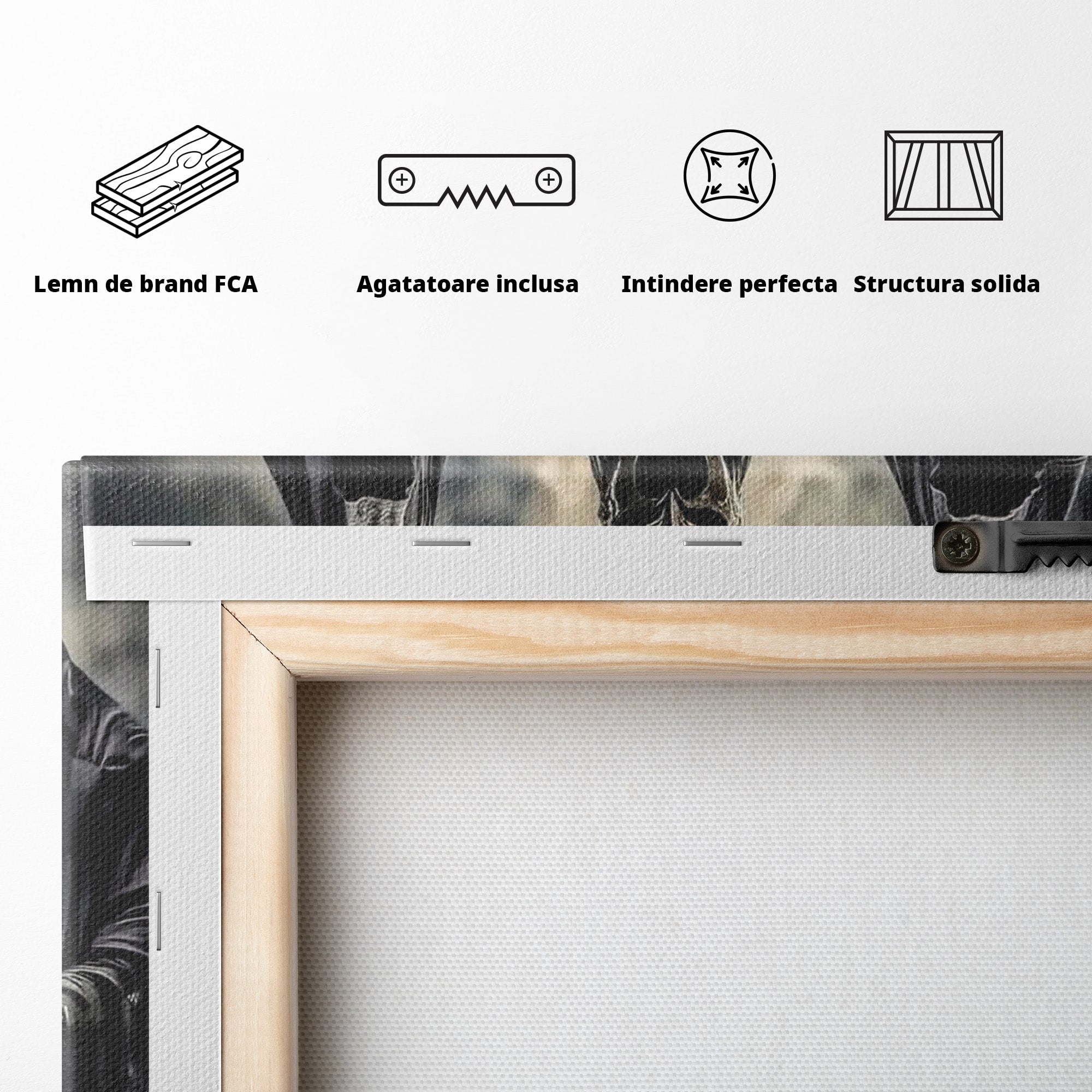 Tablou Canvas Premium LuxCanva® PI1204, Cavalerii Intunericului, Lord Of The Rings, Fantezie, Mister, Film, Dormitor, Culori Vibrante