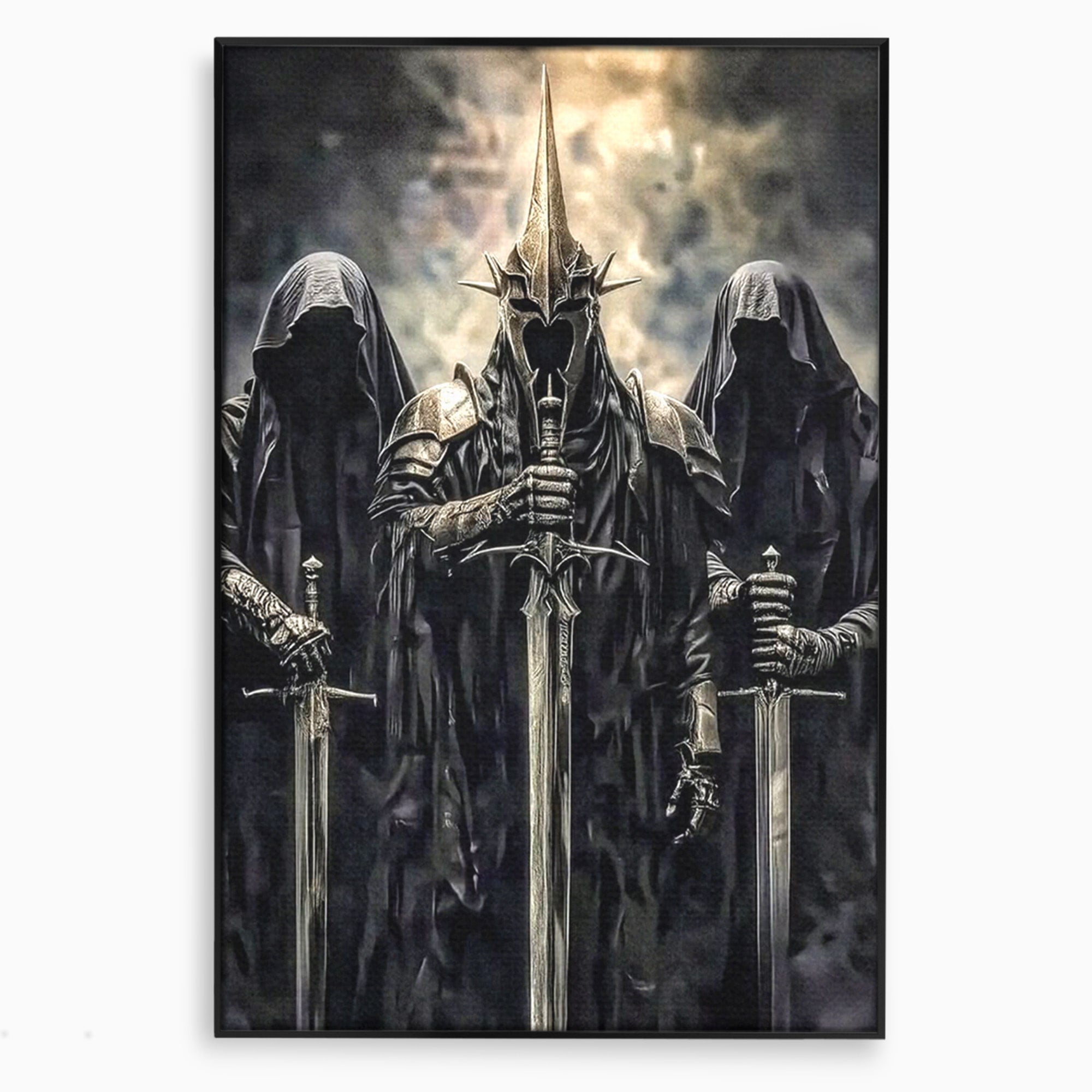 Tablou Canvas Premium LuxCanva® PI1204, Cavalerii Intunericului, Lord Of The Rings, Fantezie, Mister, Film, Dormitor, Culori Vibrante