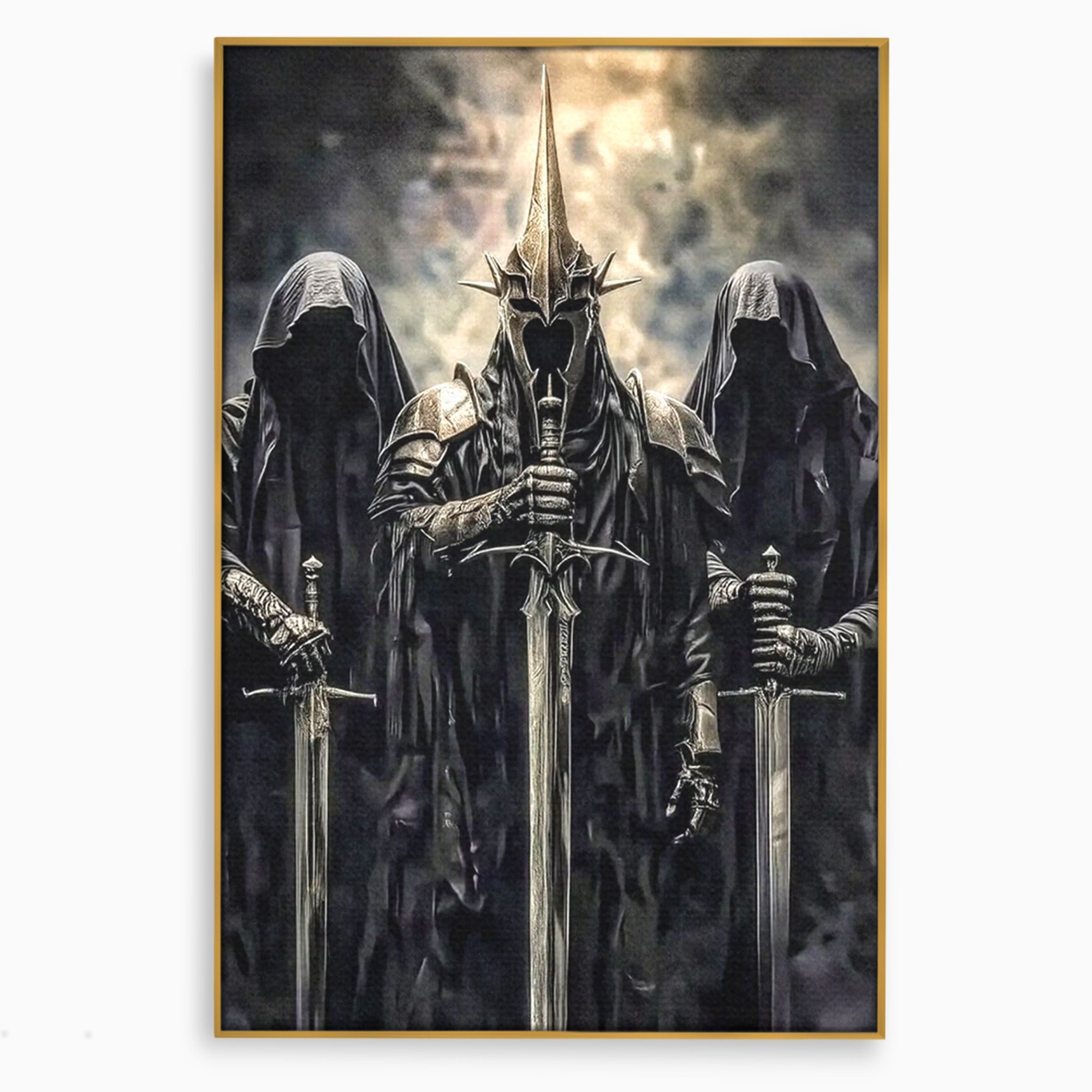 Tablou Canvas Premium LuxCanva® PI1204, Cavalerii Intunericului, Lord Of The Rings, Fantezie, Mister, Film, Dormitor, Culori Vibrante