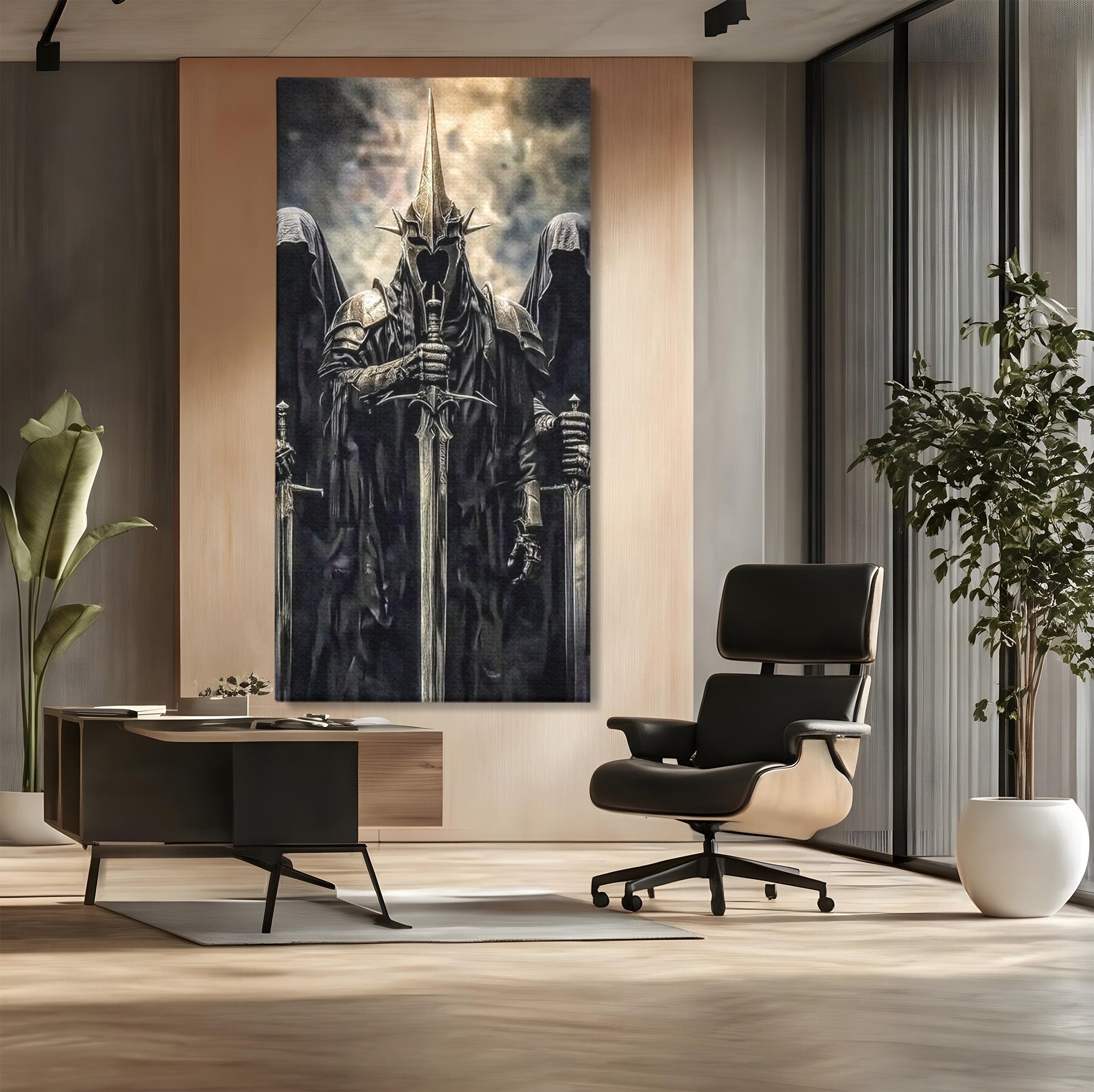 Tablou Canvas Premium LuxCanva® PI1204, Cavalerii Intunericului, Lord Of The Rings, Fantezie, Mister, Film, Dormitor, Culori Vibrante