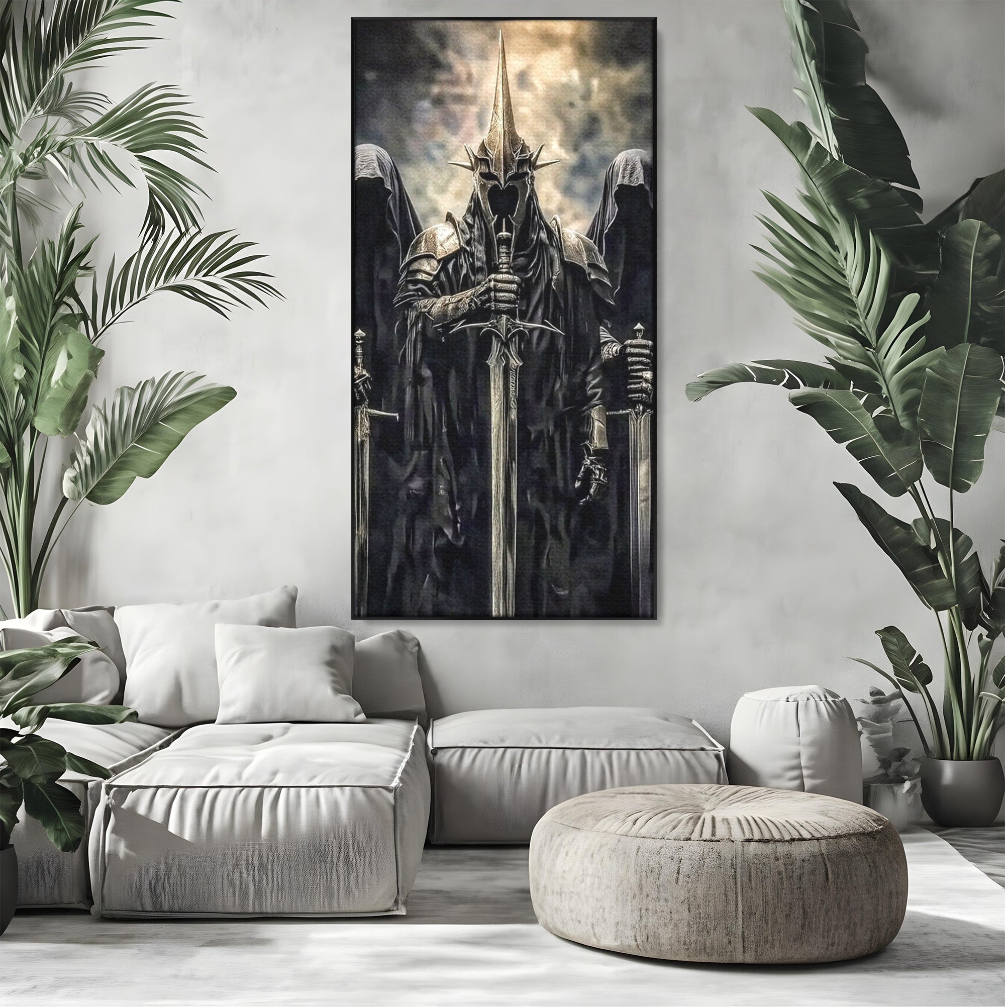 Tablou Canvas Premium LuxCanva® PI1204, Cavalerii Intunericului, Lord Of The Rings, Fantezie, Mister, Film, Dormitor, Culori Vibrante
