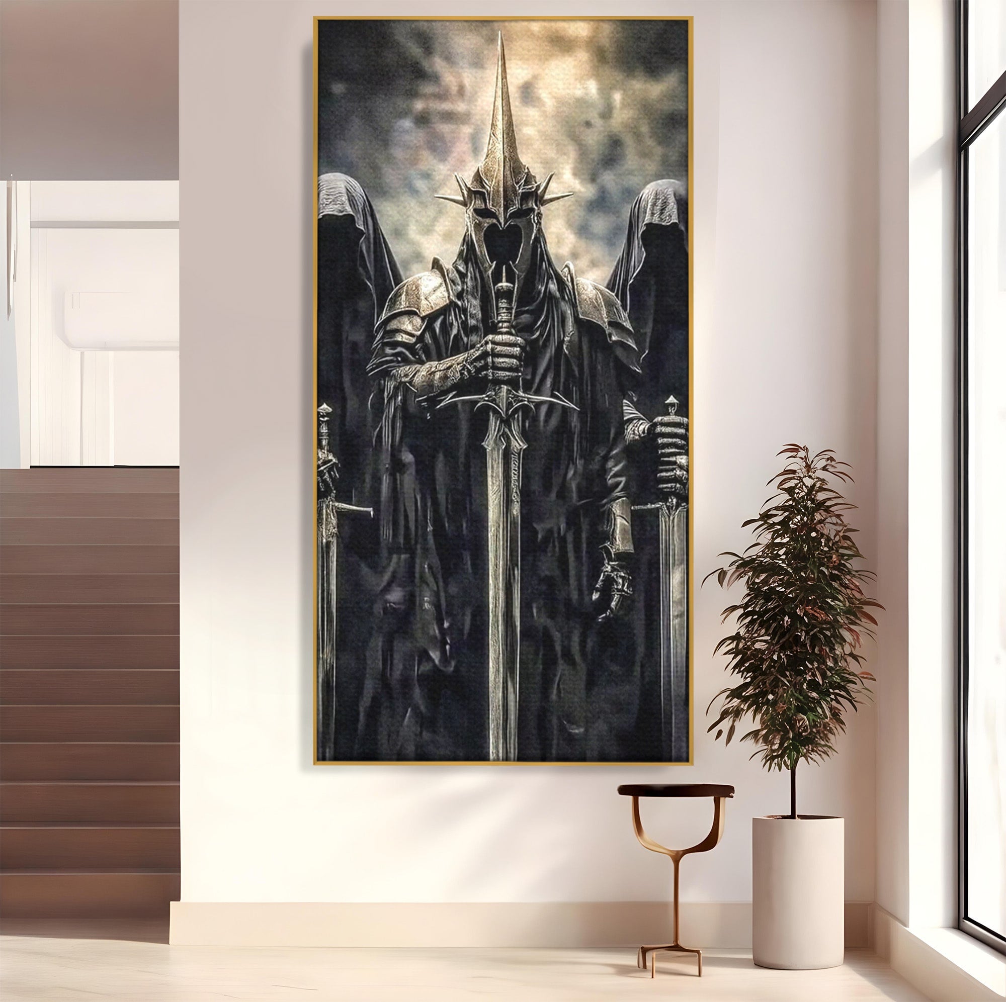 Tablou Canvas Premium LuxCanva® PI1204, Cavalerii Intunericului, Lord Of The Rings, Fantezie, Mister, Film, Dormitor, Culori Vibrante
