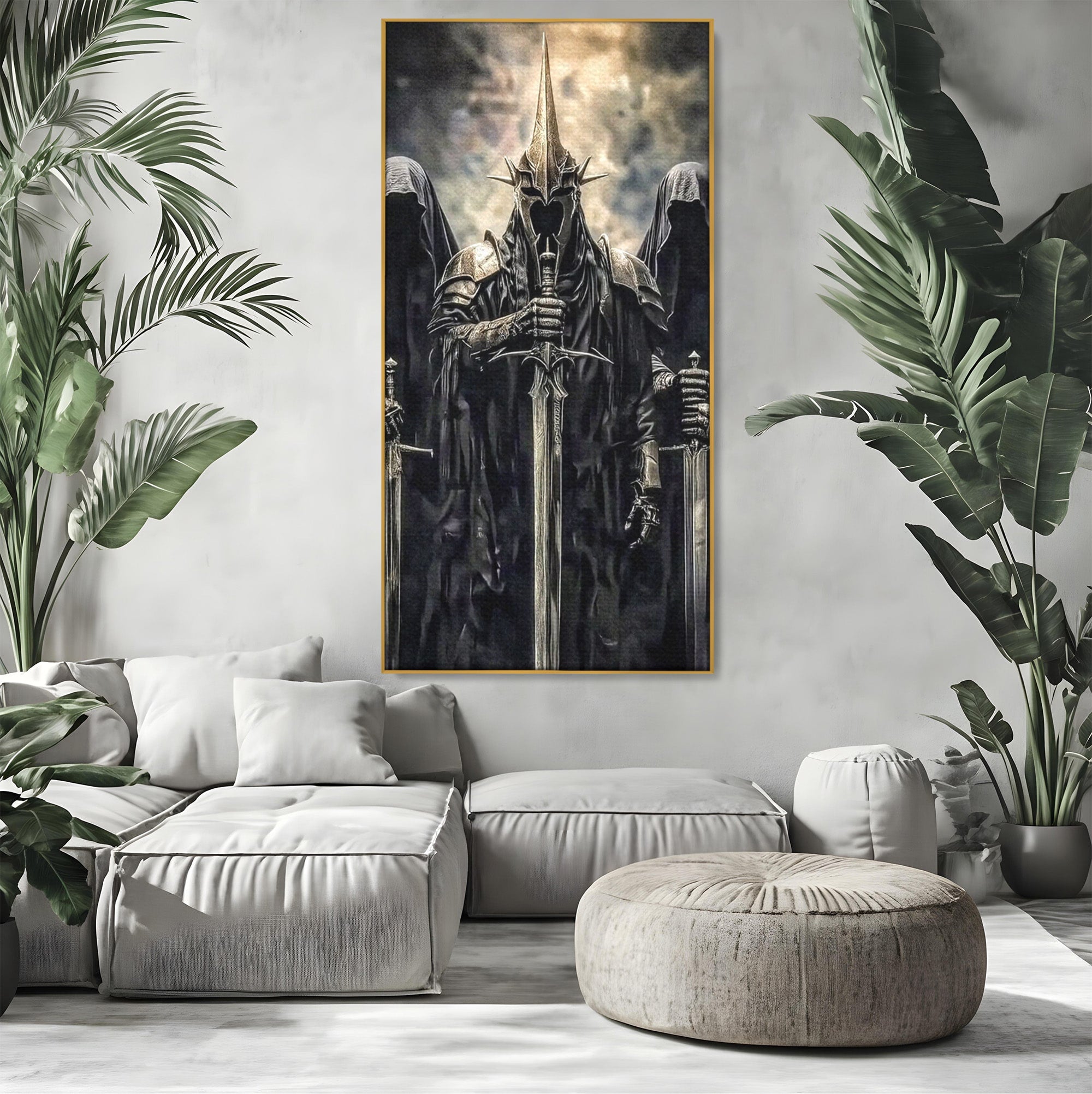 Tablou Canvas Premium LuxCanva® PI1204, Cavalerii Intunericului, Lord Of The Rings, Fantezie, Mister, Film, Dormitor, Culori Vibrante