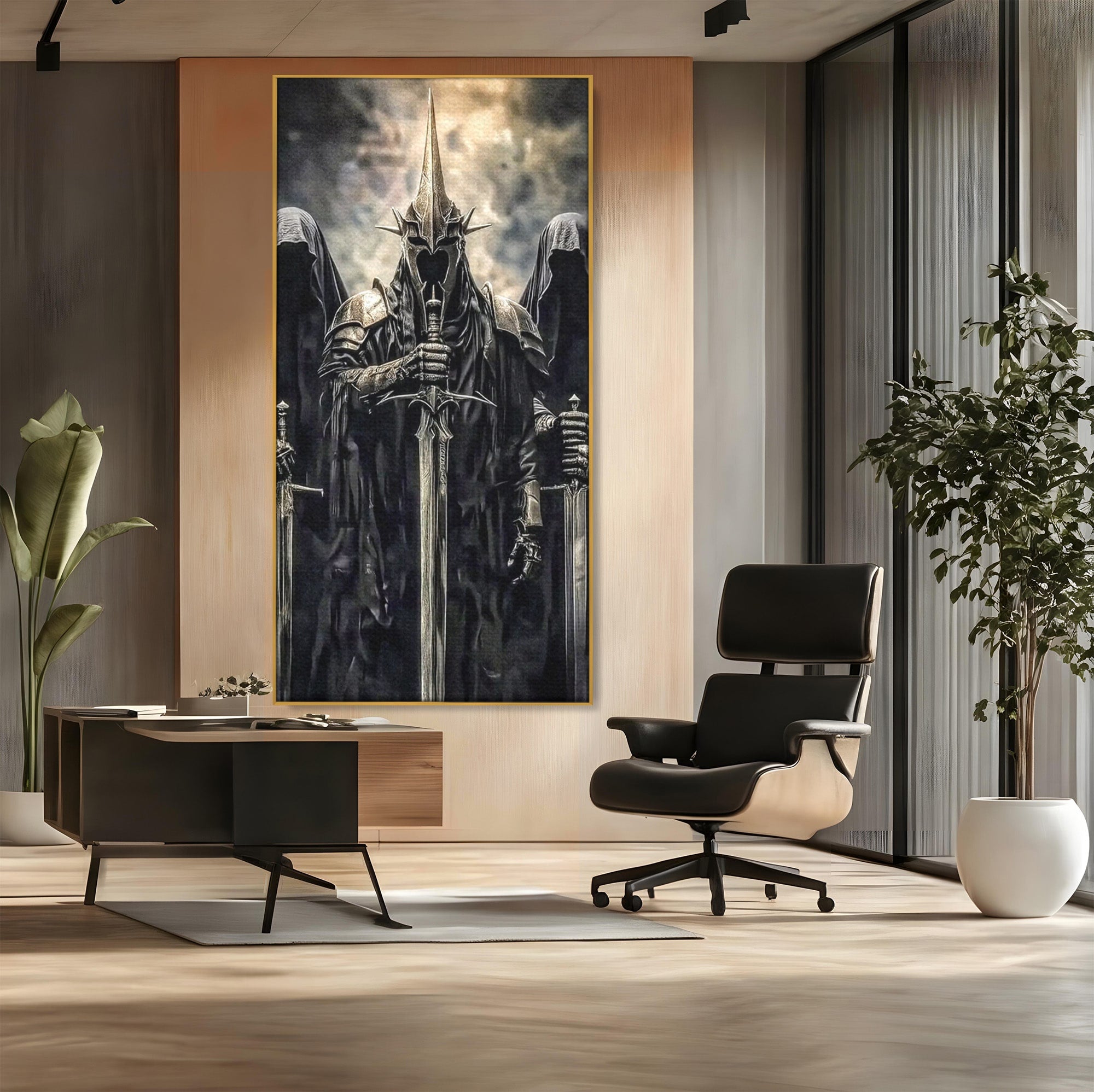 Tablou Canvas Premium LuxCanva® PI1204, Cavalerii Intunericului, Lord Of The Rings, Fantezie, Mister, Film, Dormitor, Culori Vibrante