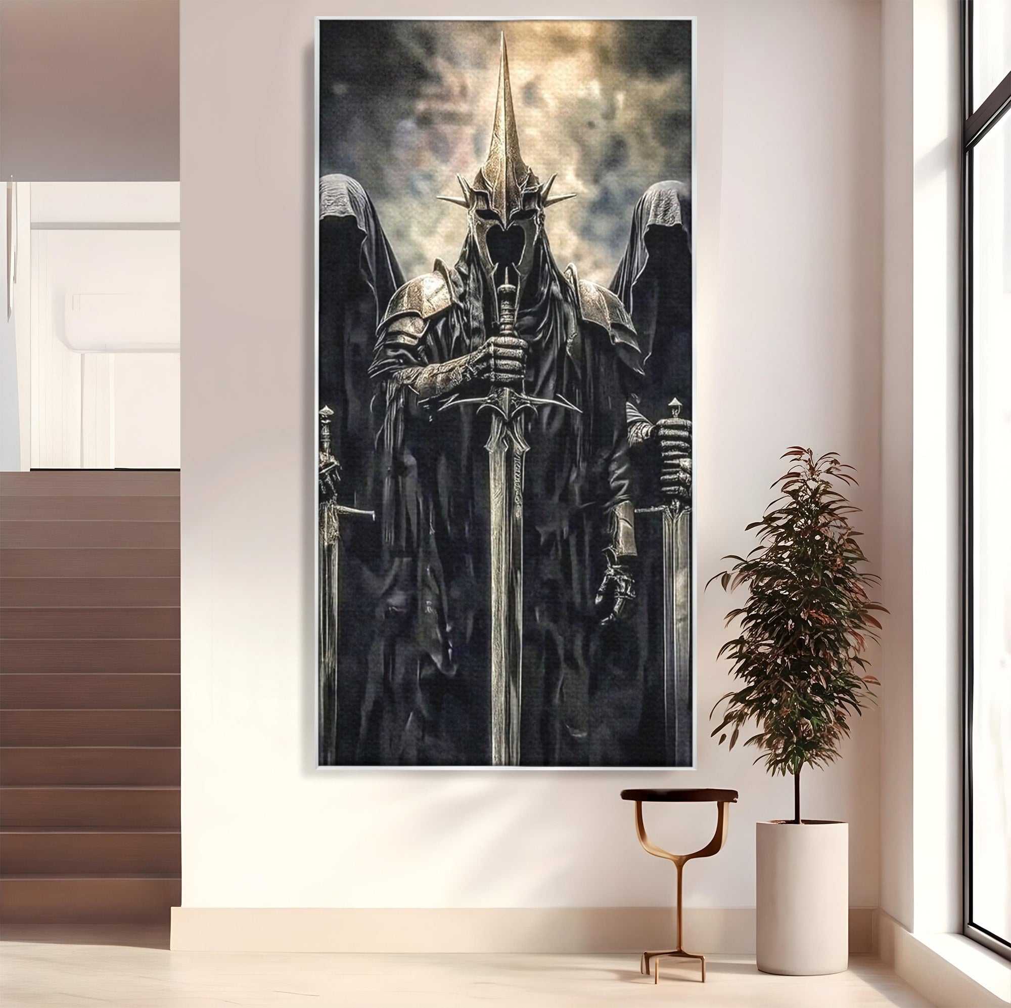 Tablou Canvas Premium LuxCanva® PI1204, Cavalerii Intunericului, Lord Of The Rings, Fantezie, Mister, Film, Dormitor, Culori Vibrante