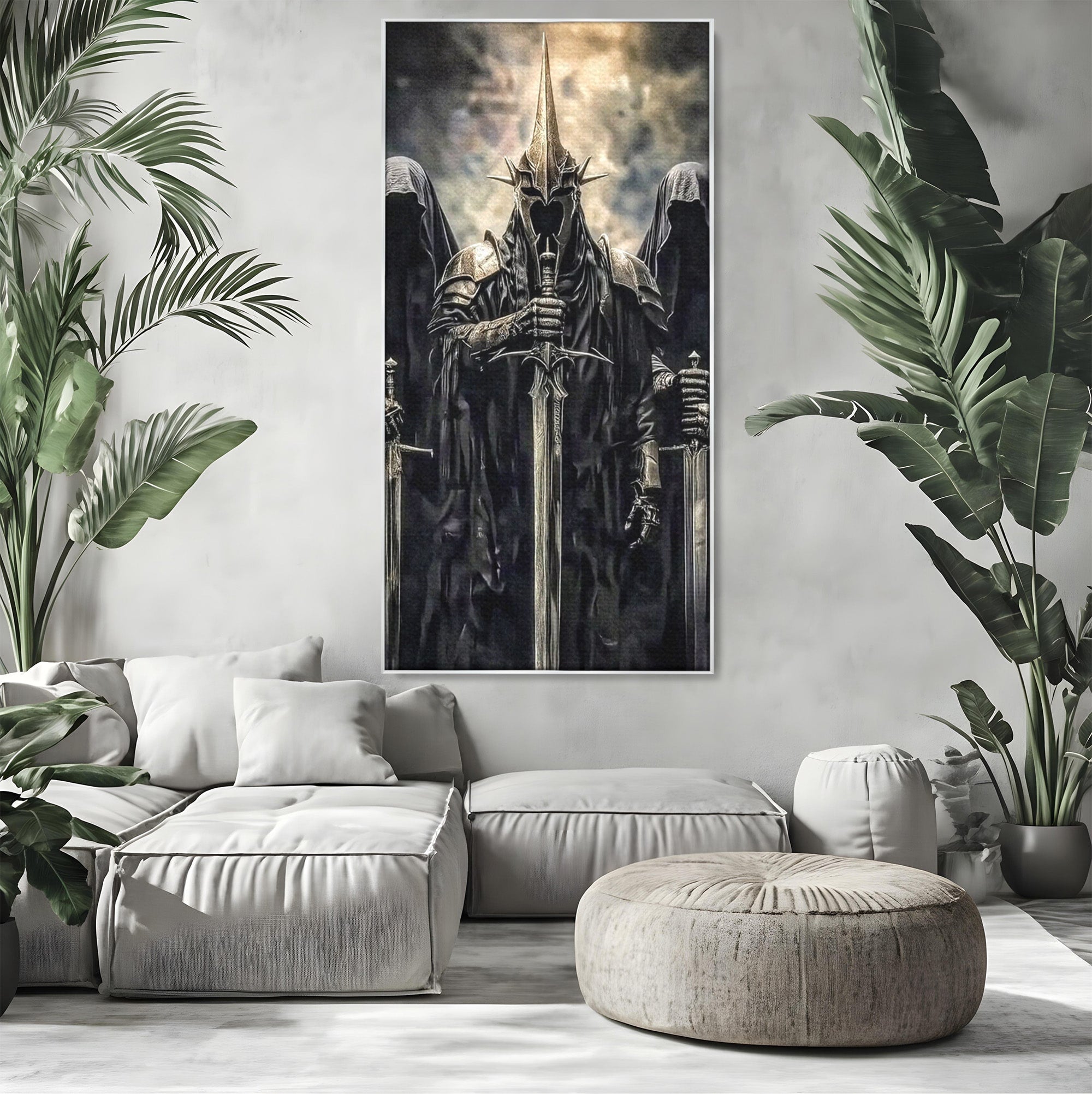 Tablou Canvas Premium LuxCanva® PI1204, Cavalerii Intunericului, Lord Of The Rings, Fantezie, Mister, Film, Dormitor, Culori Vibrante