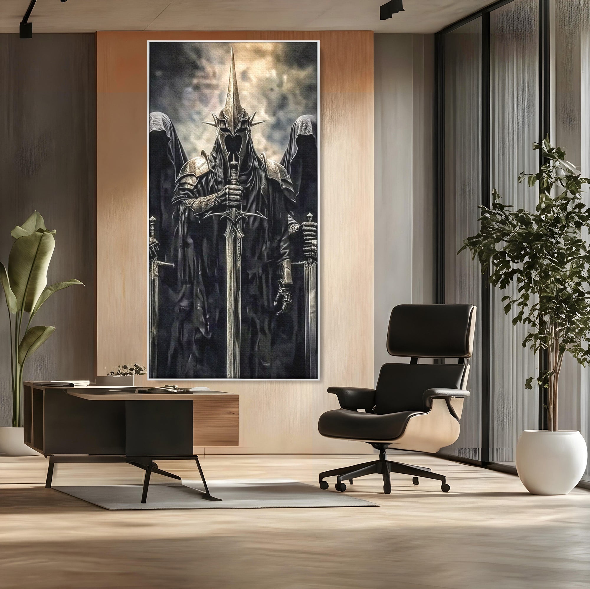 Tablou Canvas Premium LuxCanva® PI1204, Cavalerii Intunericului, Lord Of The Rings, Fantezie, Mister, Film, Dormitor, Culori Vibrante