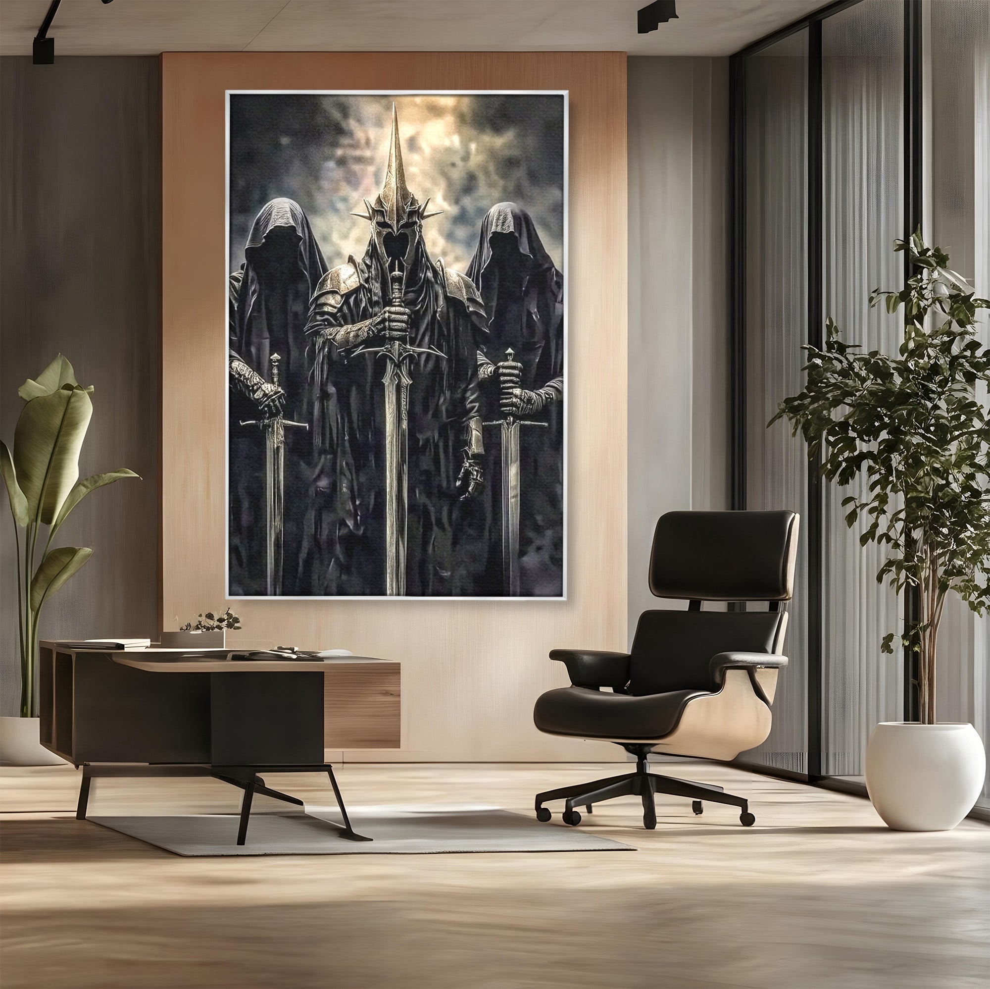 Tablou Canvas Premium LuxCanva® PI1204, Cavalerii Intunericului, Lord Of The Rings, Fantezie, Mister, Film, Dormitor, Culori Vibrante