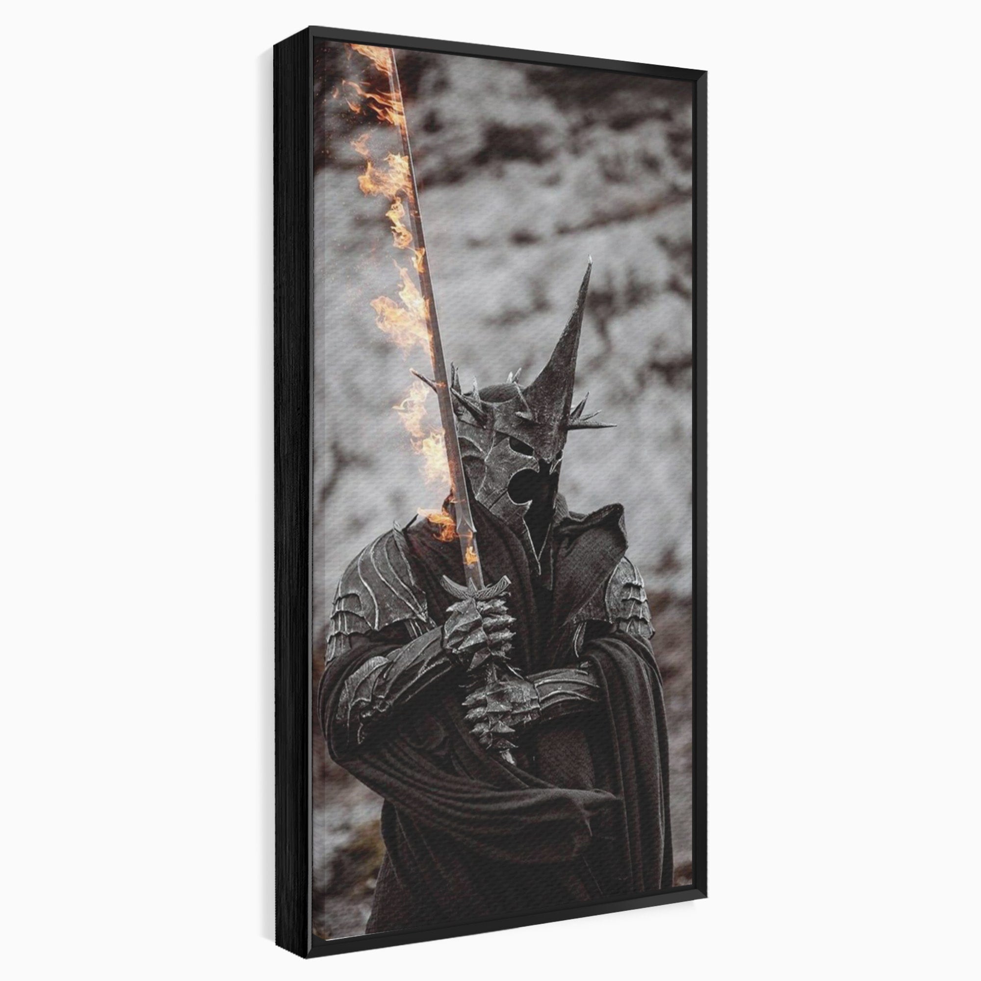 Tablou Canvas Premium LuxCanva® PI1205, Duhurile Inelului, Razboinic, Fantezie, Erou, Sabie, Dormitor, Living, Culori Vibrante