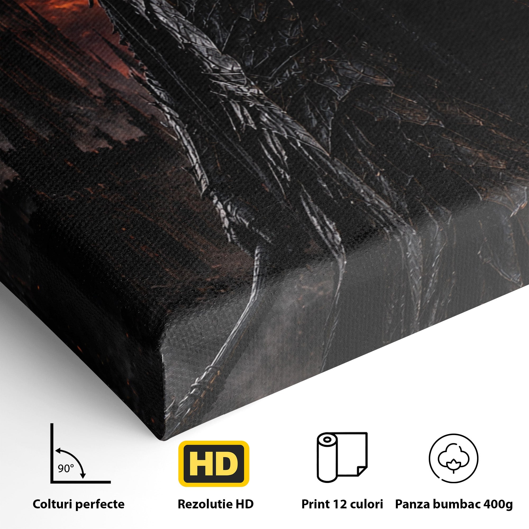 Tablou Canvas Premium LuxCanva® PI1206, Stapanul Intunericului, Sauron, Ochi, Turn, Living, Culori Vibrante