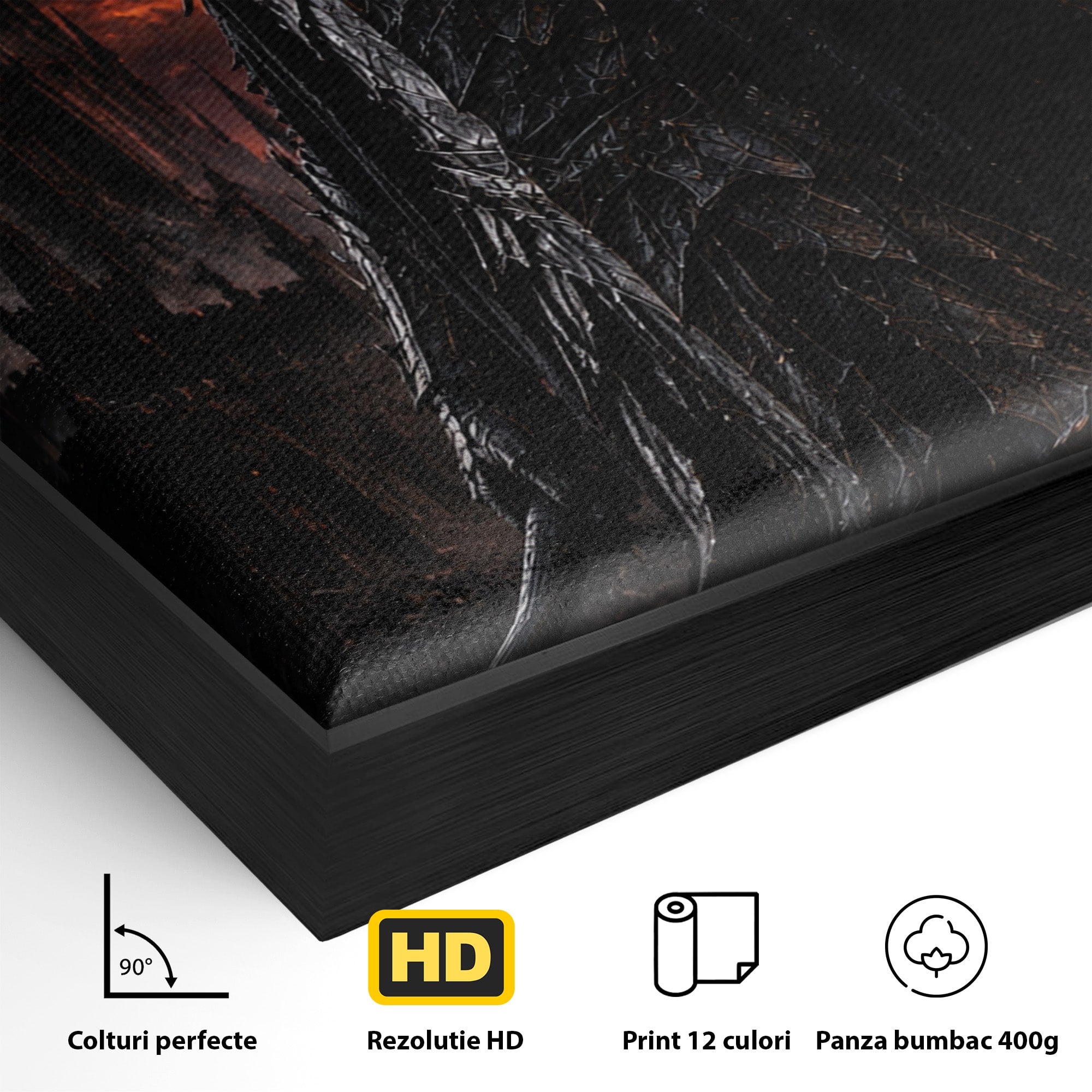 Tablou Canvas Premium LuxCanva® PI1206, Stapanul Intunericului, Sauron, Ochi, Turn, Living, Culori Vibrante