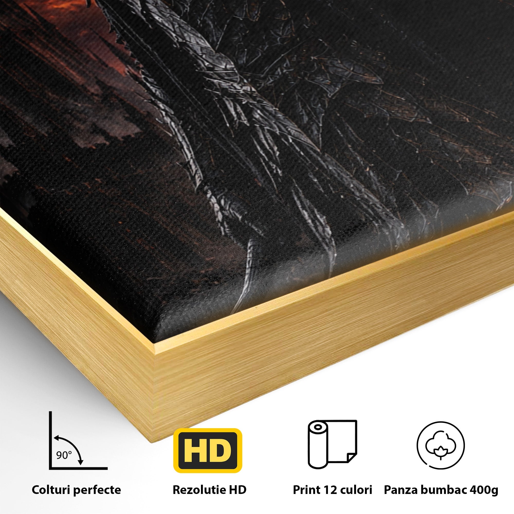 Tablou Canvas Premium LuxCanva® PI1206, Stapanul Intunericului, Sauron, Ochi, Turn, Living, Culori Vibrante