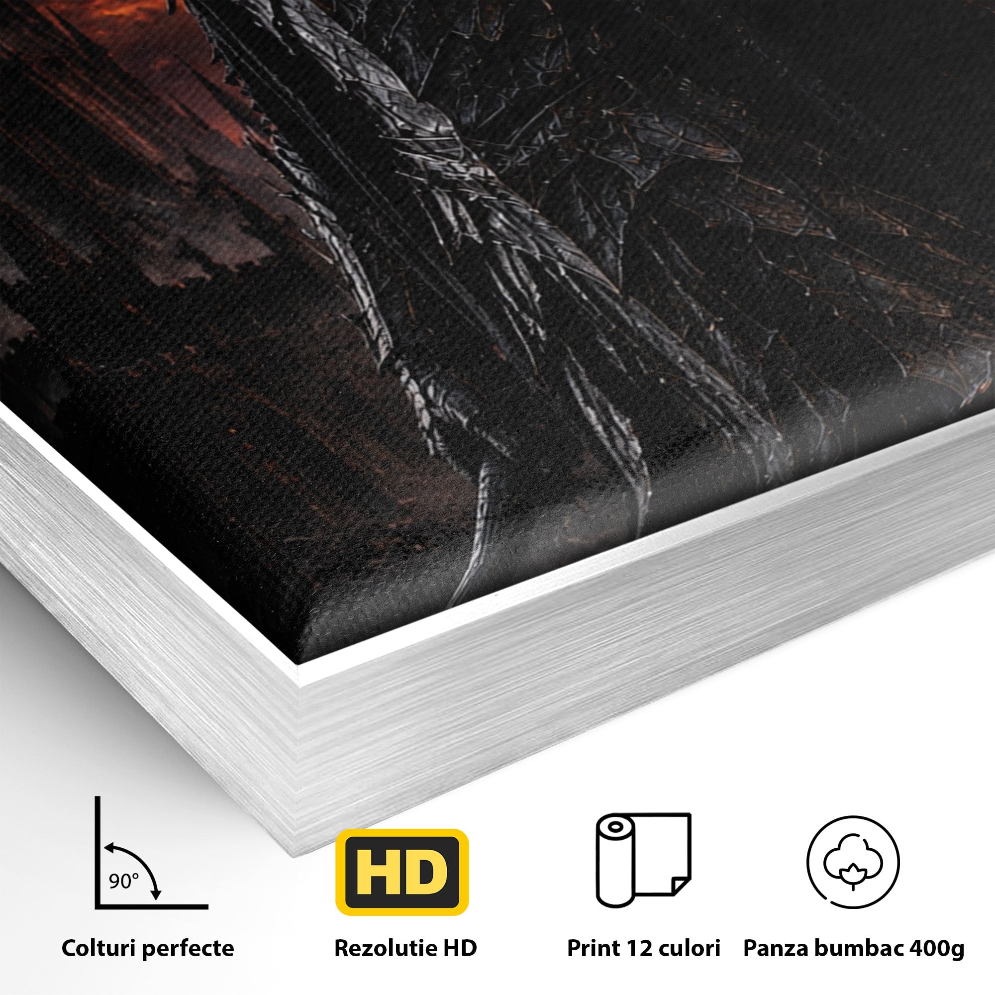 Tablou Canvas Premium LuxCanva® PI1206, Stapanul Intunericului, Sauron, Ochi, Turn, Living, Culori Vibrante