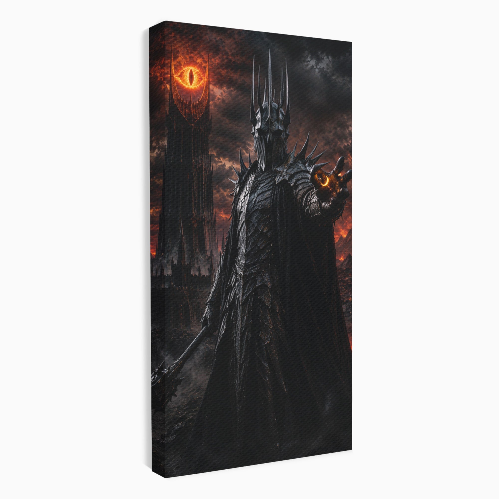 Tablou Canvas Premium LuxCanva® PI1206, Stapanul Intunericului, Sauron, Ochi, Turn, Living, Culori Vibrante