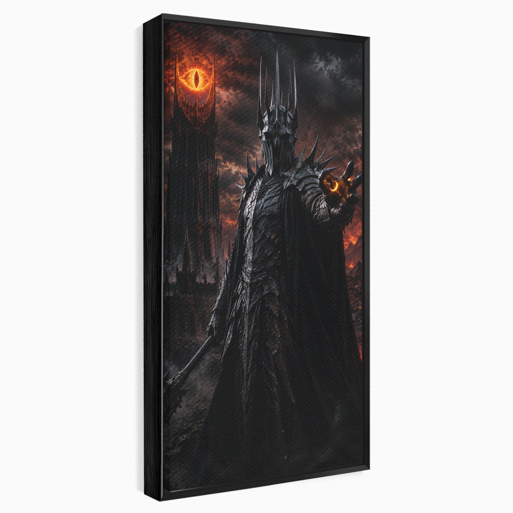 Tablou Canvas Premium LuxCanva® PI1206, Stapanul Intunericului, Sauron, Ochi, Turn, Living, Culori Vibrante